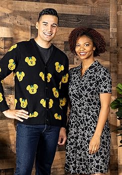 Cakeworthy Adult Mickey Pumpkin Cardigan - 4X Black at Amazon
