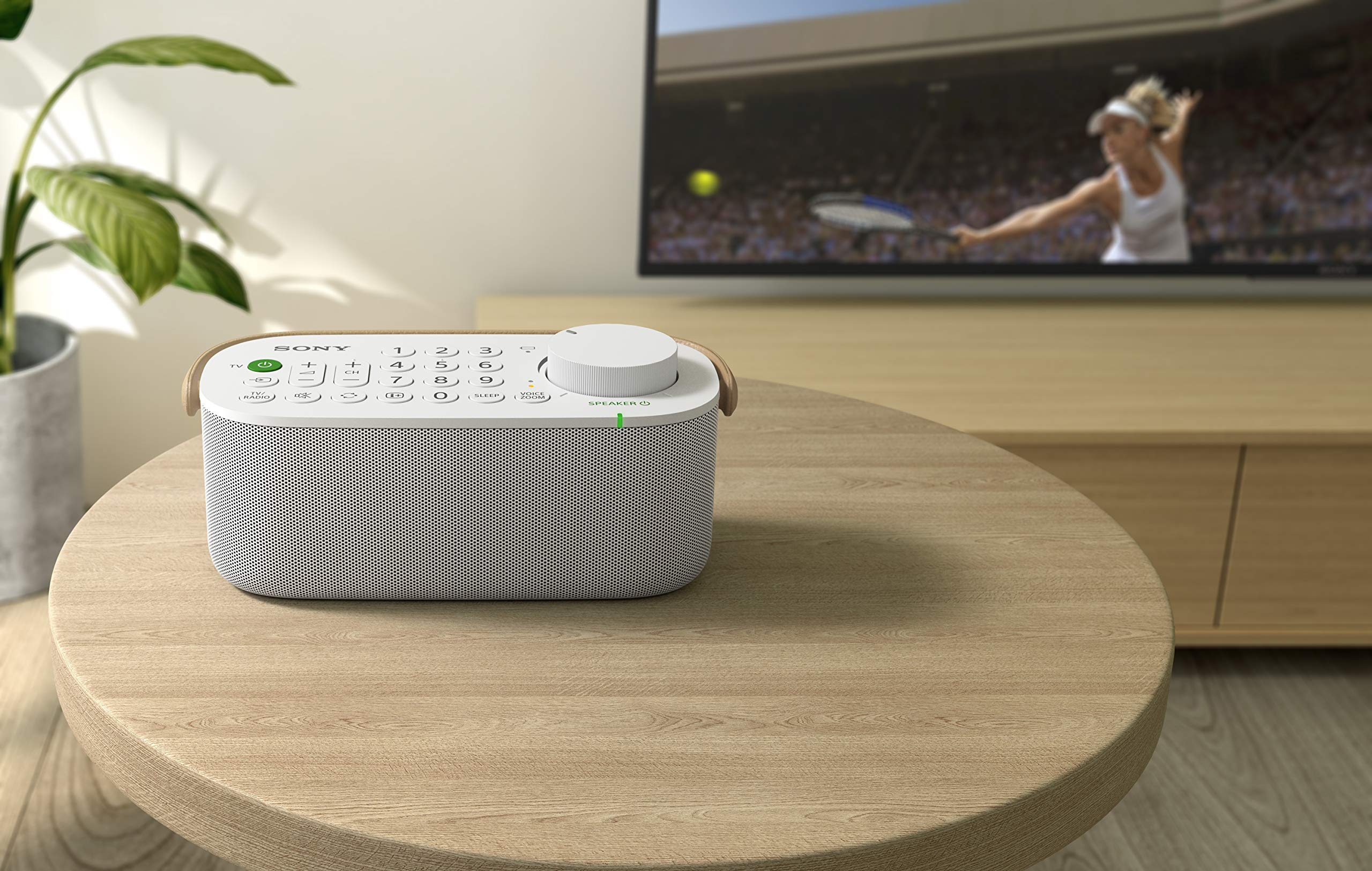Sony SRS-LSR200 | Enceinte TV sans Fil pour Les malentendants et Les Personnes âgées - Blanc (SRSLSR200.CE7) Taille Unique
