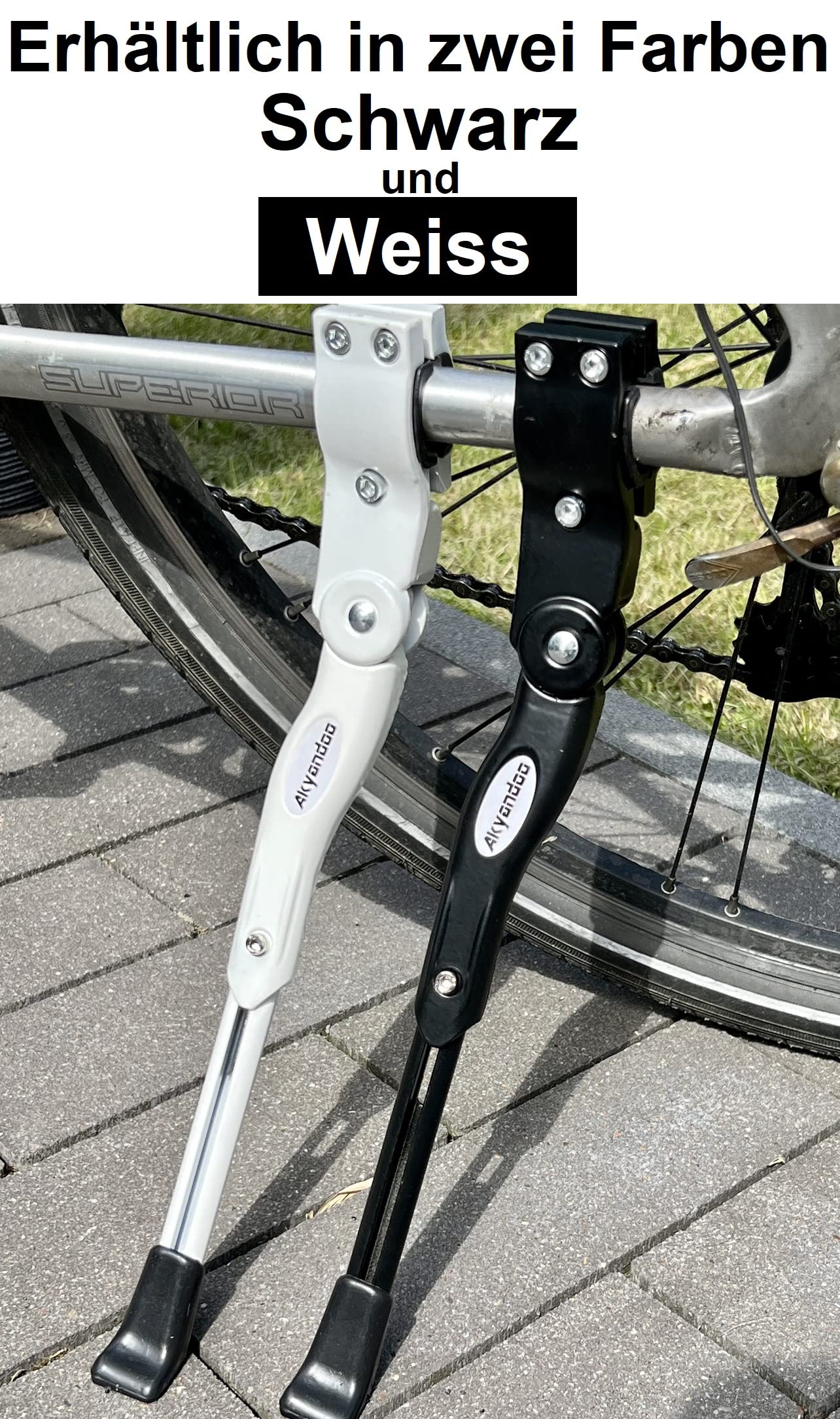 Akyandoo Premium Fahrradständer Fahrrad Seitenständer Ständer verstellbar e-Bike 24-29
