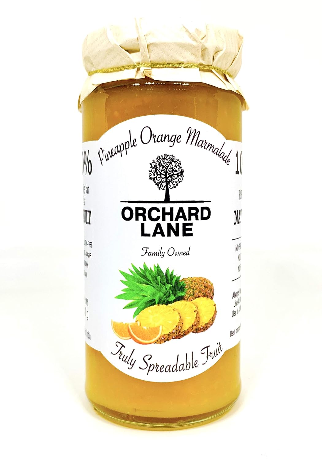 Orchard Lane 80 Fruit Pineapple Orange Marmalade Low Sugar, No