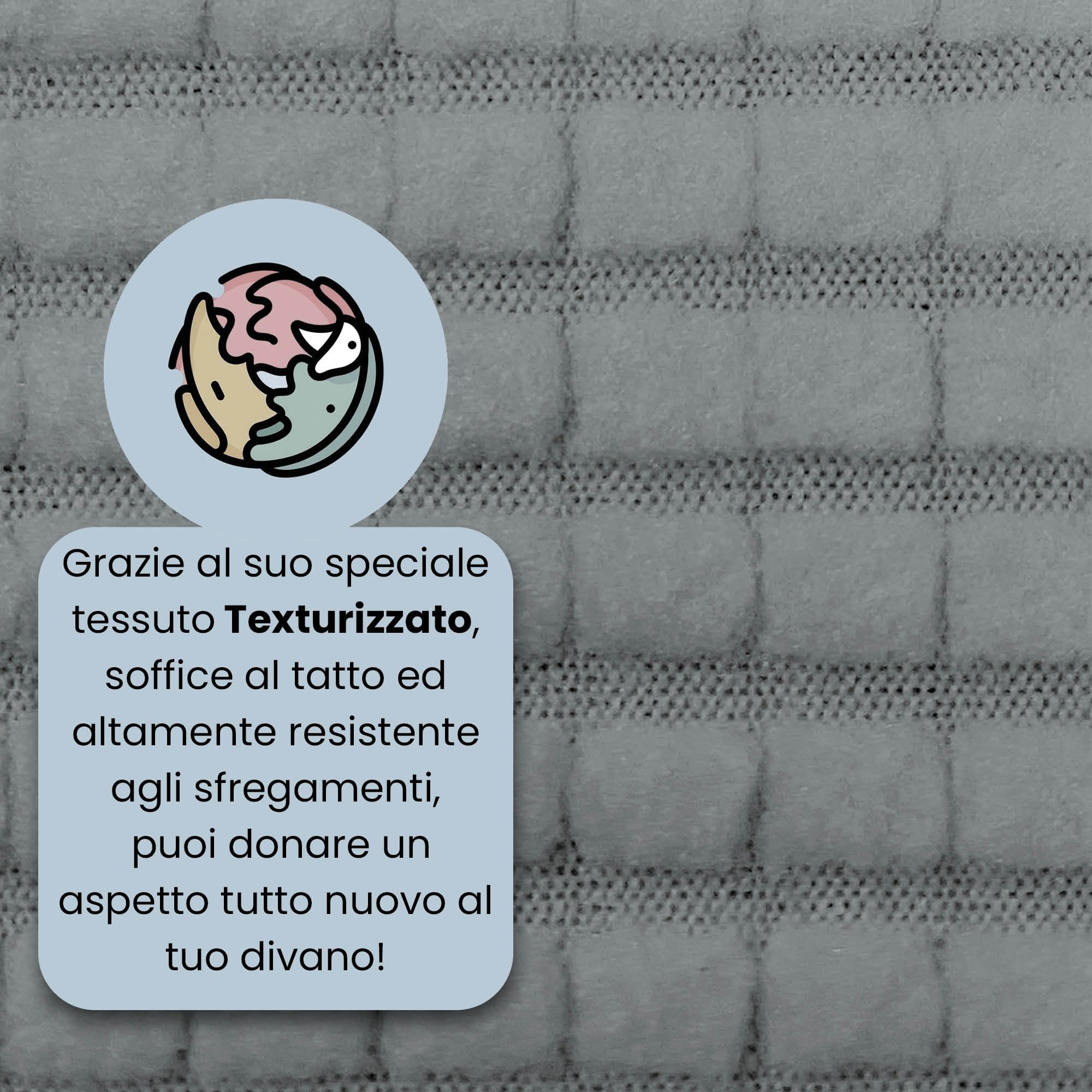 Italian Bed Linen Leslie elastyczny pokrowiec na sofę, jasnoszary, 1-osobowy