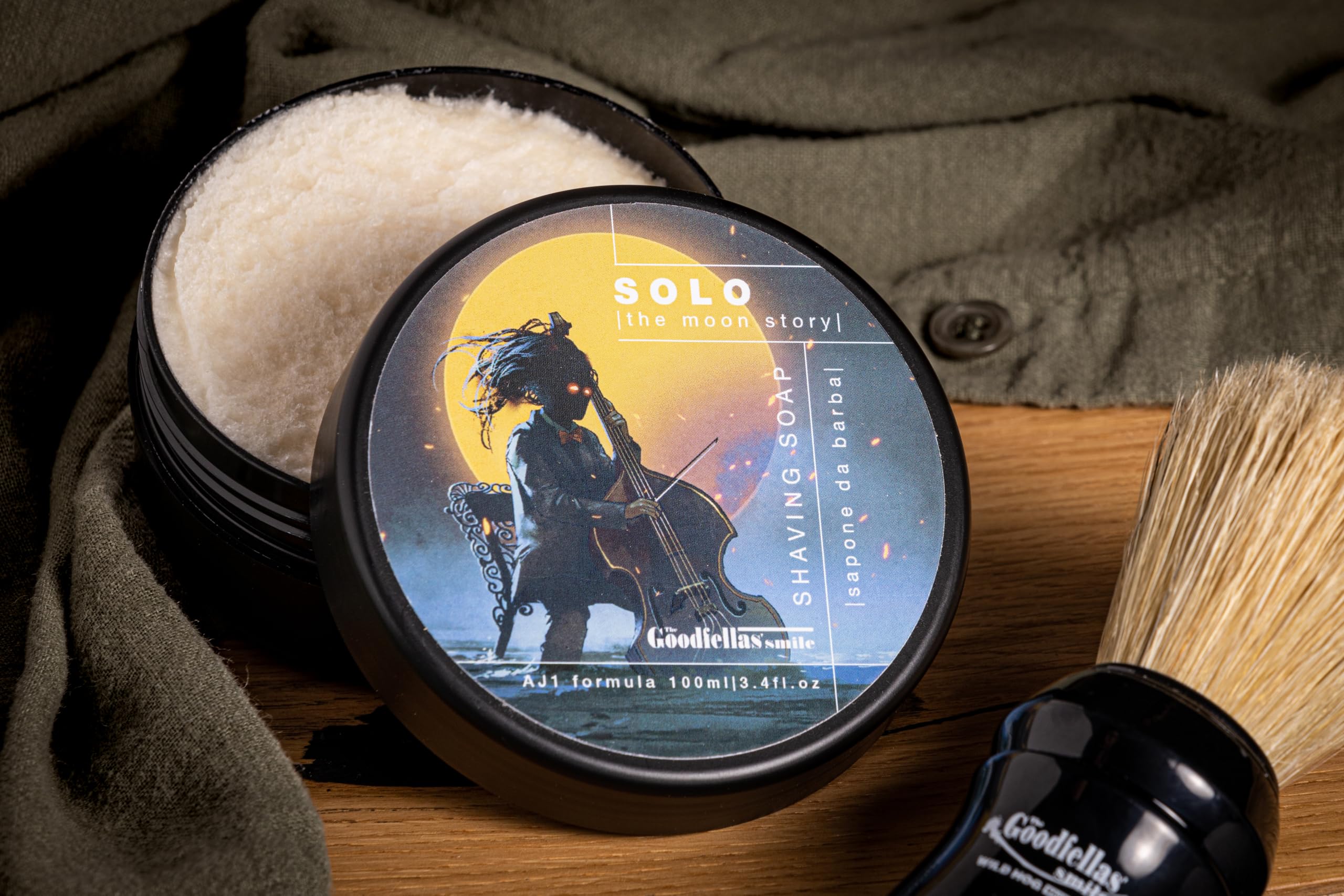 The Goodfellas' Smile Solo Kit da Barba da Uomo, Include Sapone da Barba e Dopobarba da Uomo, Set Regalo 2 in 1 per Lui, Marito o Fidanzato - 100% Made in Italy