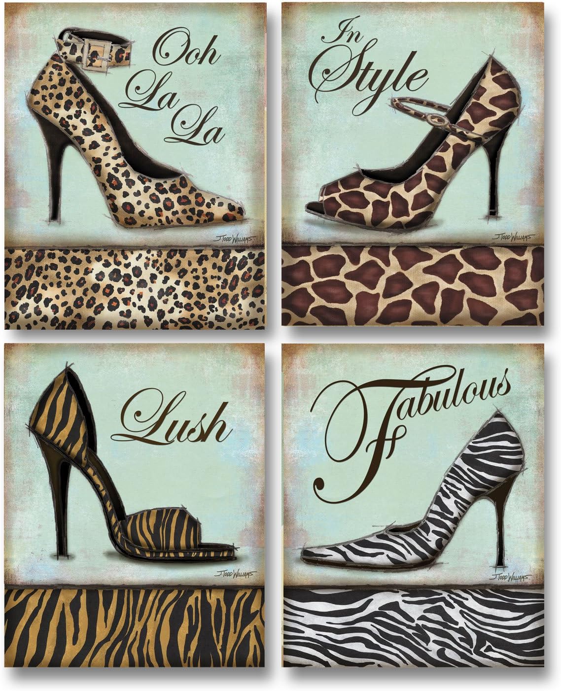 Fashion Shoe - mini, Mini Prints Art Print Poster by Todd Williams, 8 x 10 set of 4