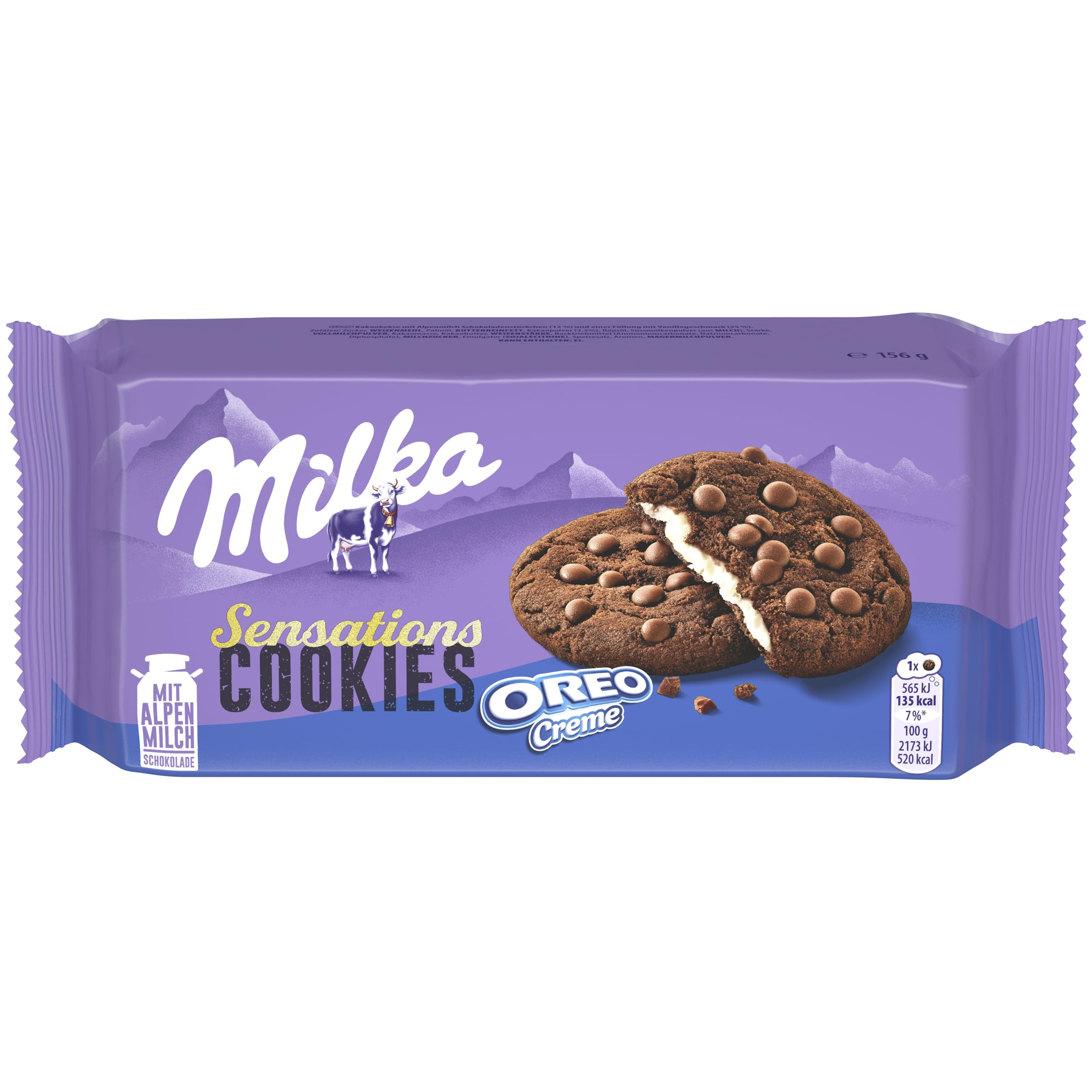 MilkaCookie Sensations Oreo Filling (156 g Pack) + Usy Block
