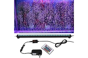 Submersible Aquarium Lights with Magical Air Bubble Fun
