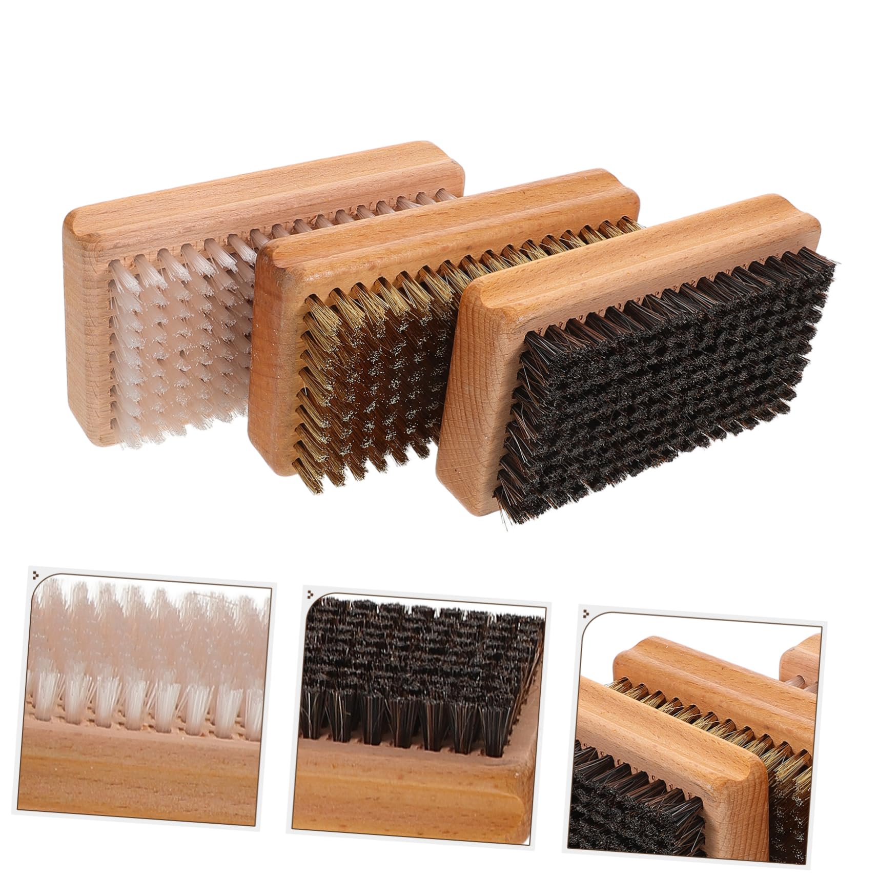 Abaodam 3 Pièces Brosse à Fartage pour Skis Outil De Nettoyage Manuel Kit De Brosses pour Snowboard Accessoire De Ski
