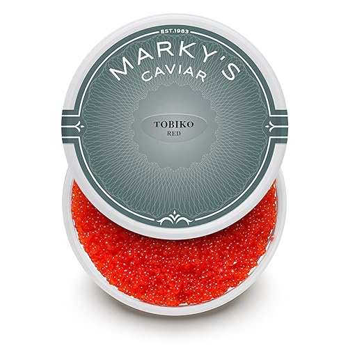 MARKY'S Red Tobiko Flying Fish Roe - 8 oz / 227 g - Sushi Grade Caviar