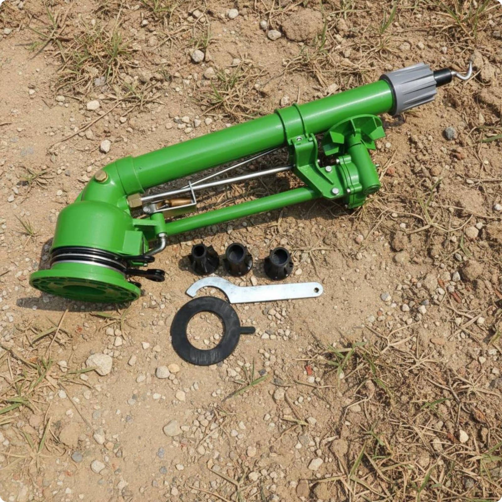 Bewässerungsdüse Sprühmechanismus Kreisregner Tragflügel-sprenger Langlebiger Metallkorpus Regulierbare Sprührichtung für Obstbaumbewässerung Gartenflächen Baumschulen, 40