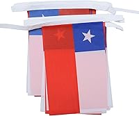 Vista 59 de Guatemala 19.7 ft BUNTING Flag 20 banderas 9'' x 6'' - Banderas de cuerda guatemalteca 5.9 x 8.3 in - AZ FLAG