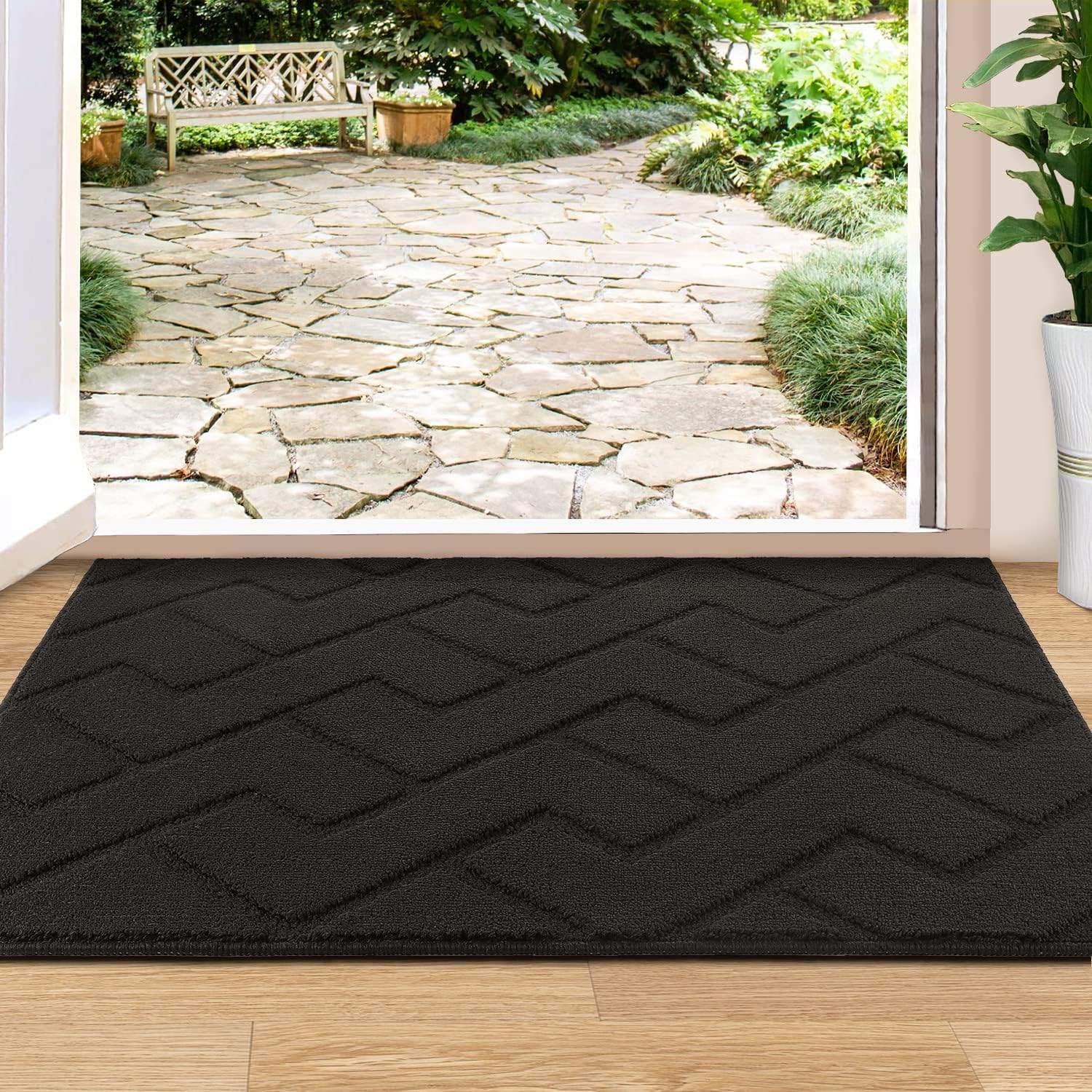 Imports Decor Rubber Door Mat, Rubber Studs, 32Inch by 48