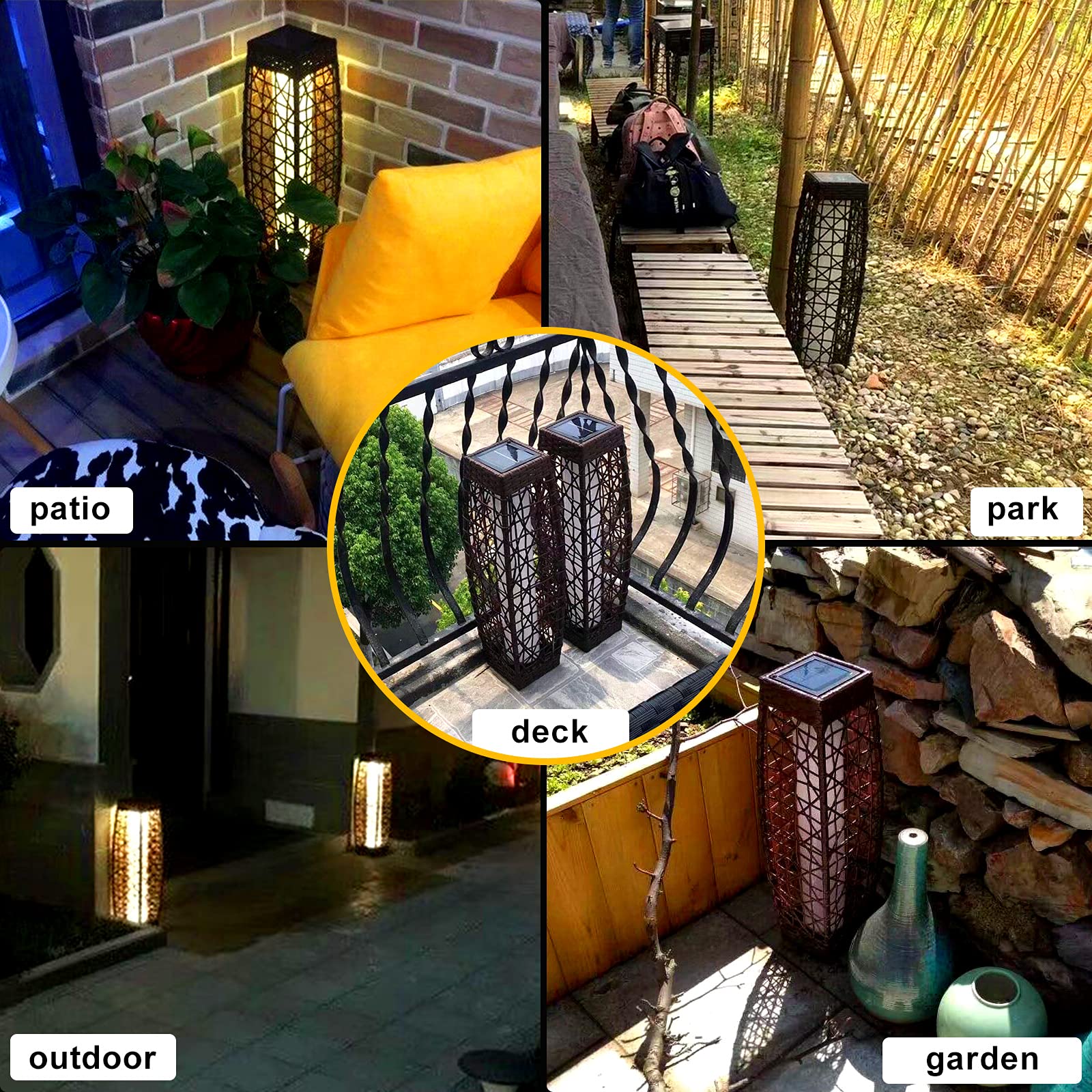 Buy ESCPALATS Solar Floor lamp Outdoor Post Landscape Lights Decoration