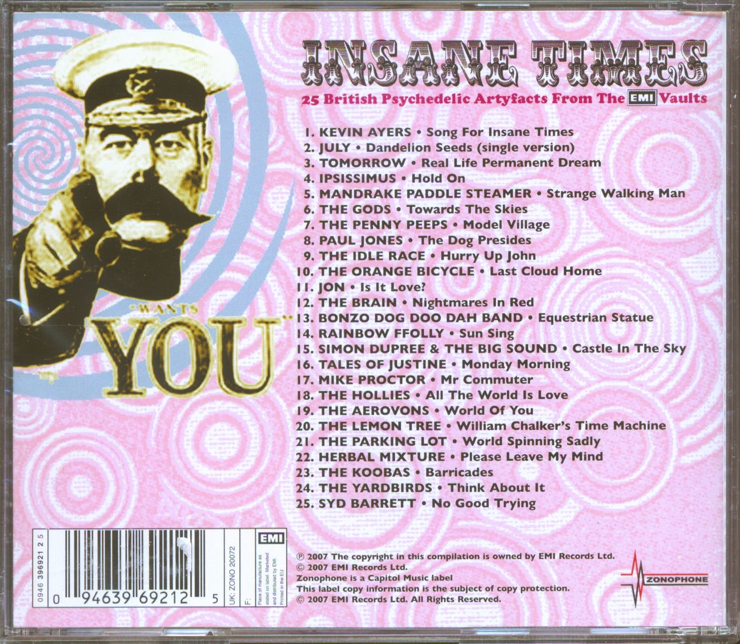 Insane Times - 25 British Psychedelic Artefacts From The EMI Vaults