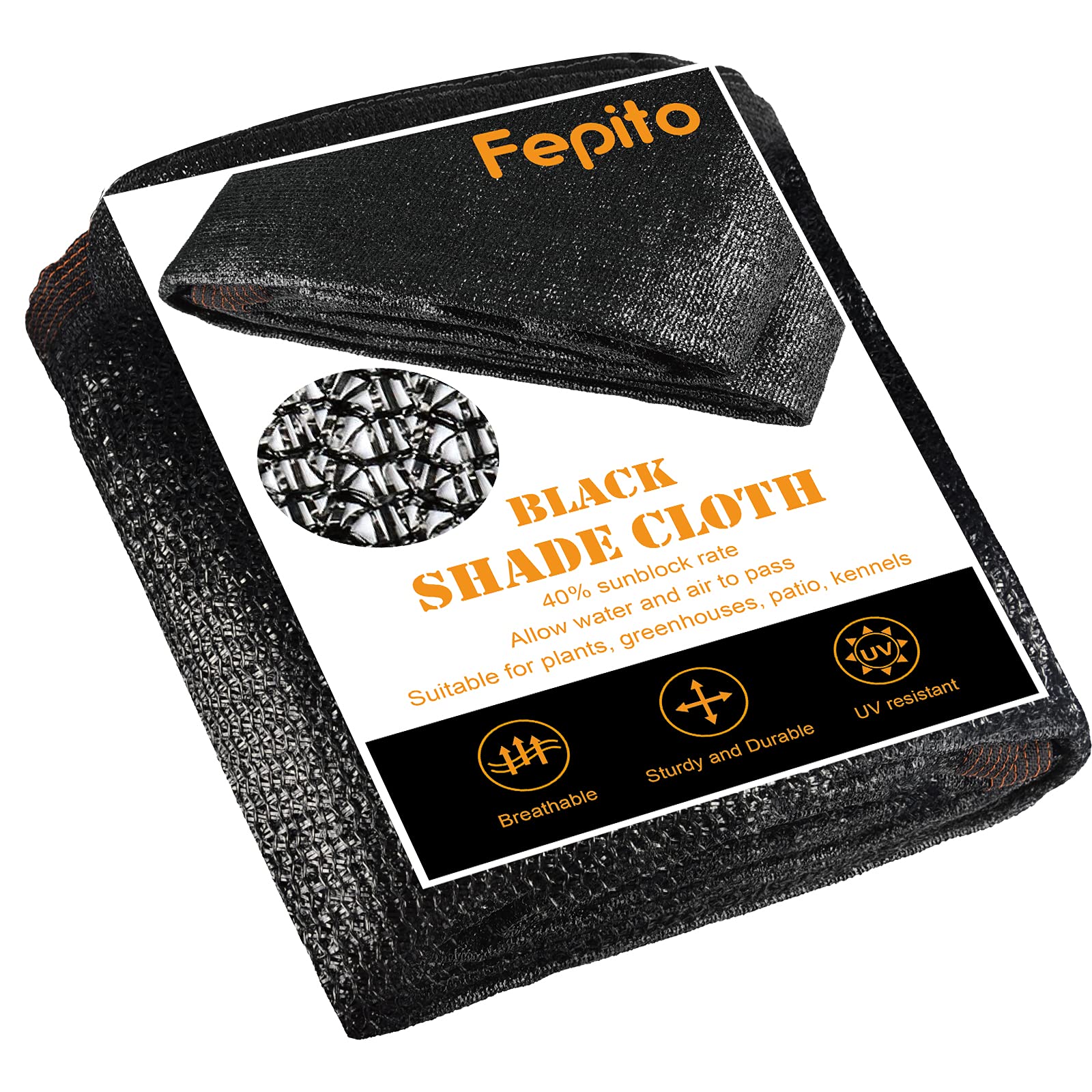 FEPITO 40% Shade Cloth 8x16 FT