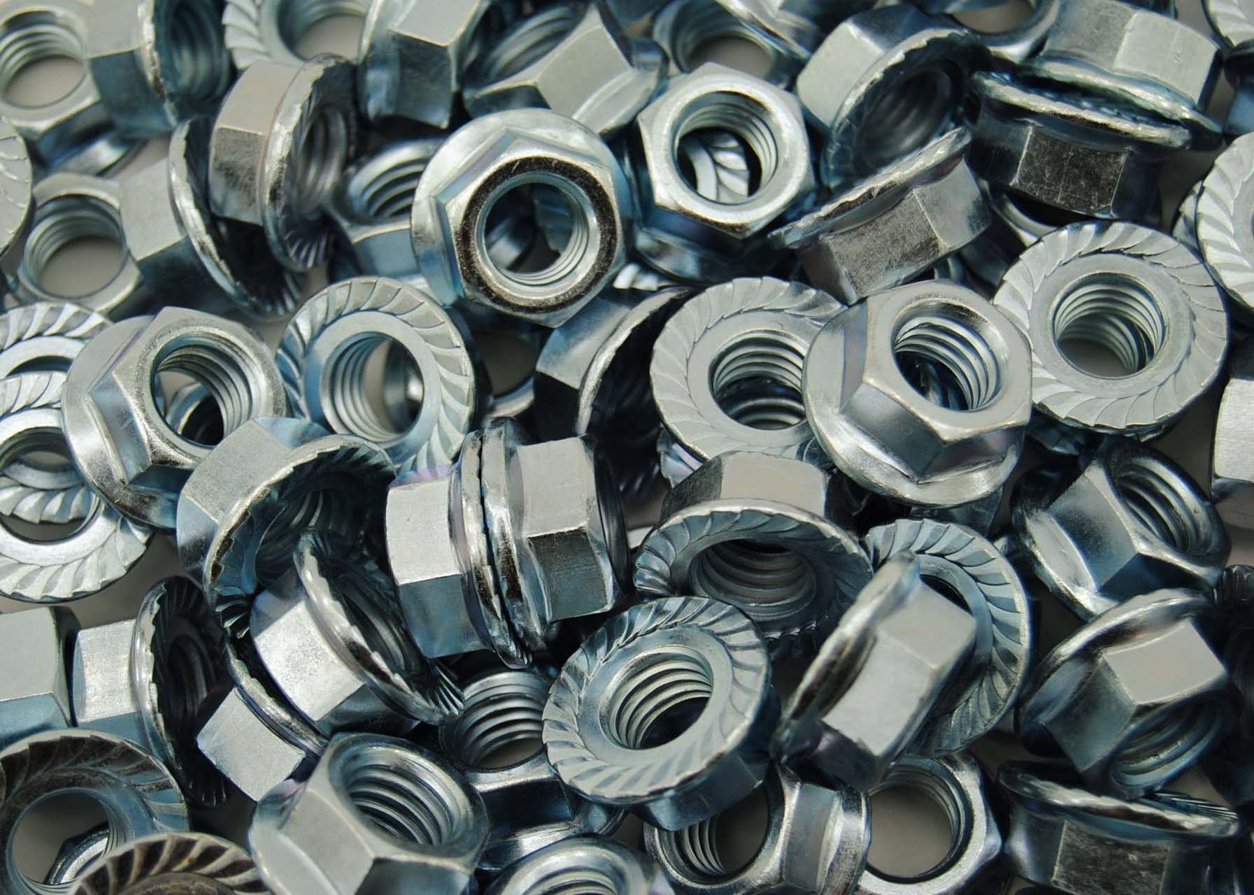 (150) Serrated Flange 1/2-13 Hex Lock Nuts - Zinc Plated