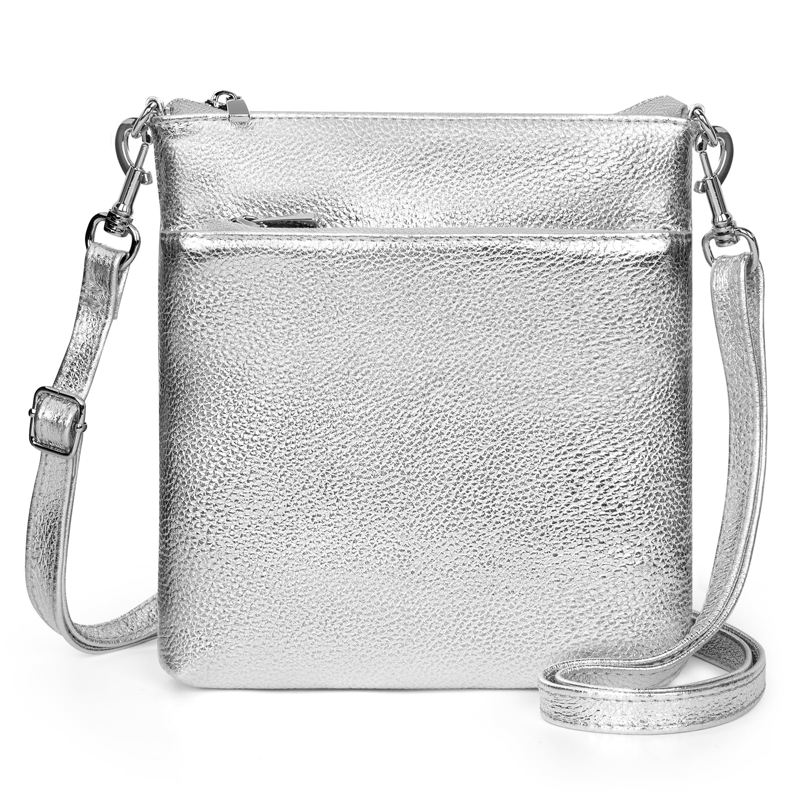 befen Echtleder Umhängetasche Damen Mittelgroß, Handtasche Damen Leder mit Handyfach, Klein Crossbody Bag Handytasche zum Umhängen mit Verstellbar Abnehmbar Schultergurt