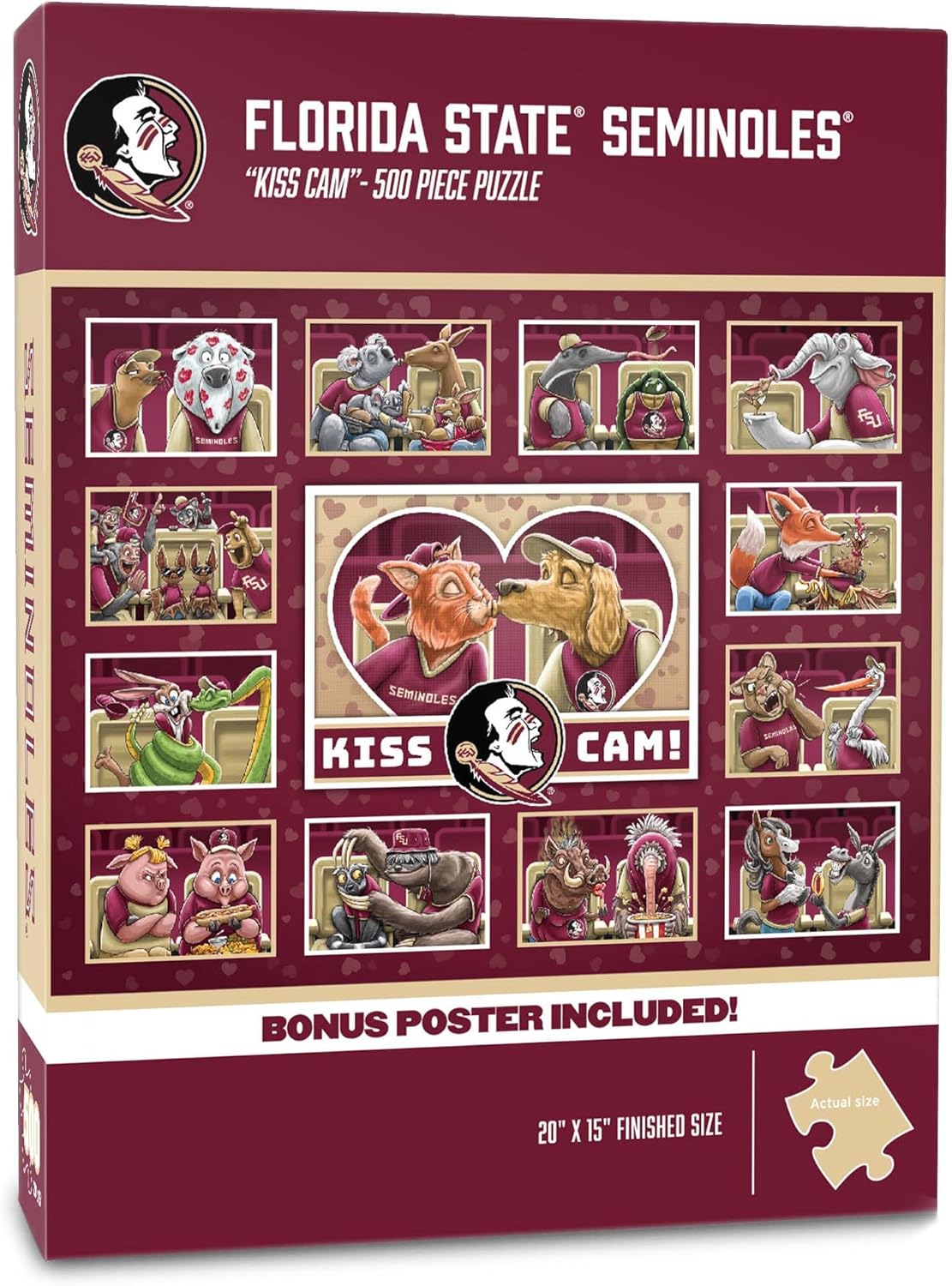YouTheFan NCAA Florida State Seminoles Kiss Cam 500pc Puzzle