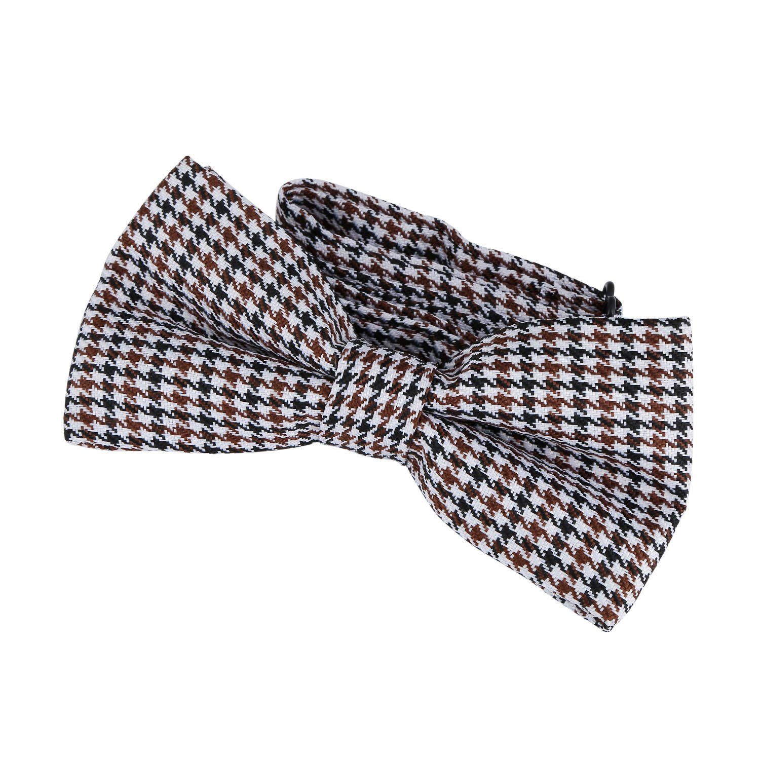 DonDon mens plaid bow tie pre-tied handmade and adjustable checkered chequered