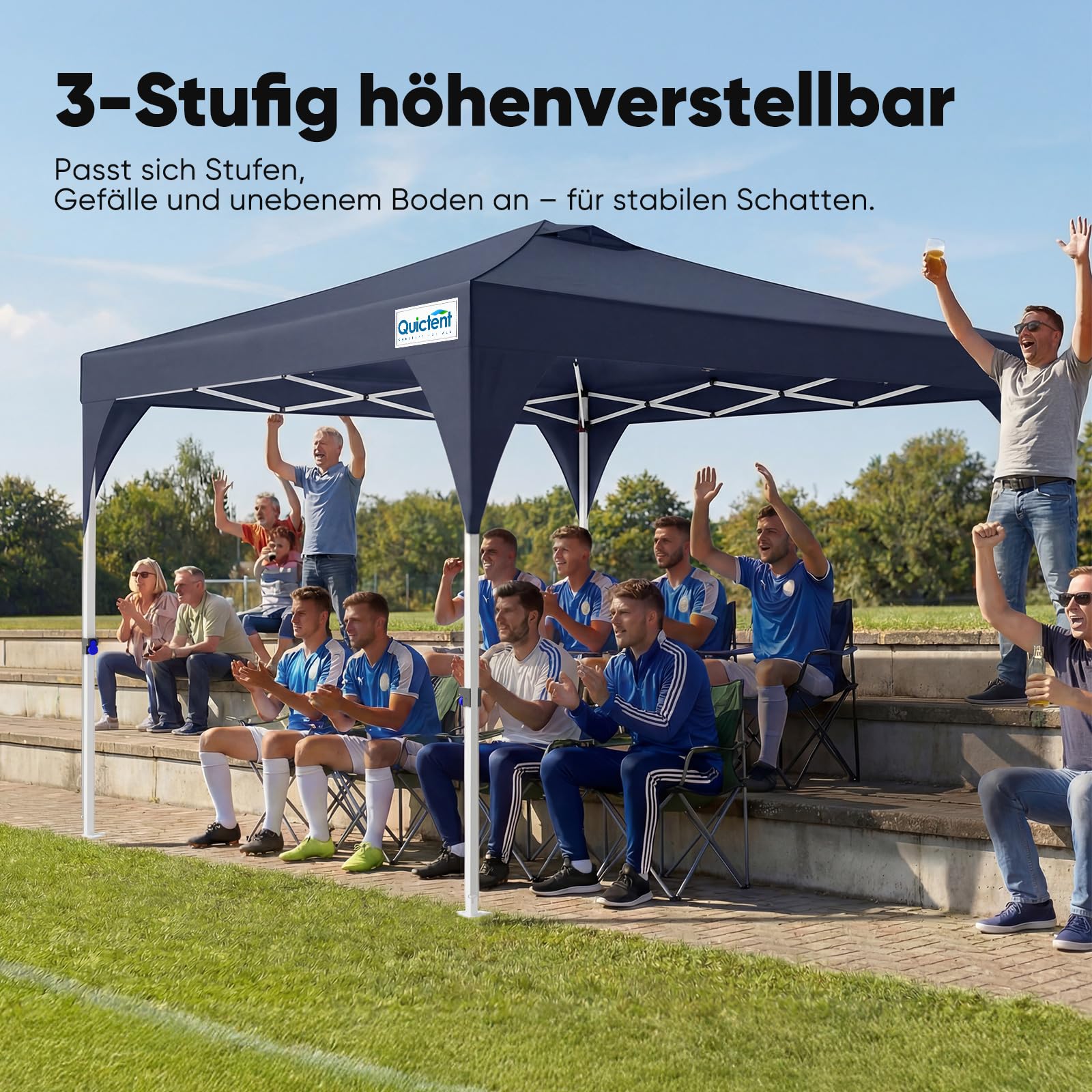 Quictent Faltpavillon 3x3m wasserdicht
