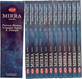 Incenso Indiano Hem Mirra - Aroma Acolhedor Cx.12un.8v.