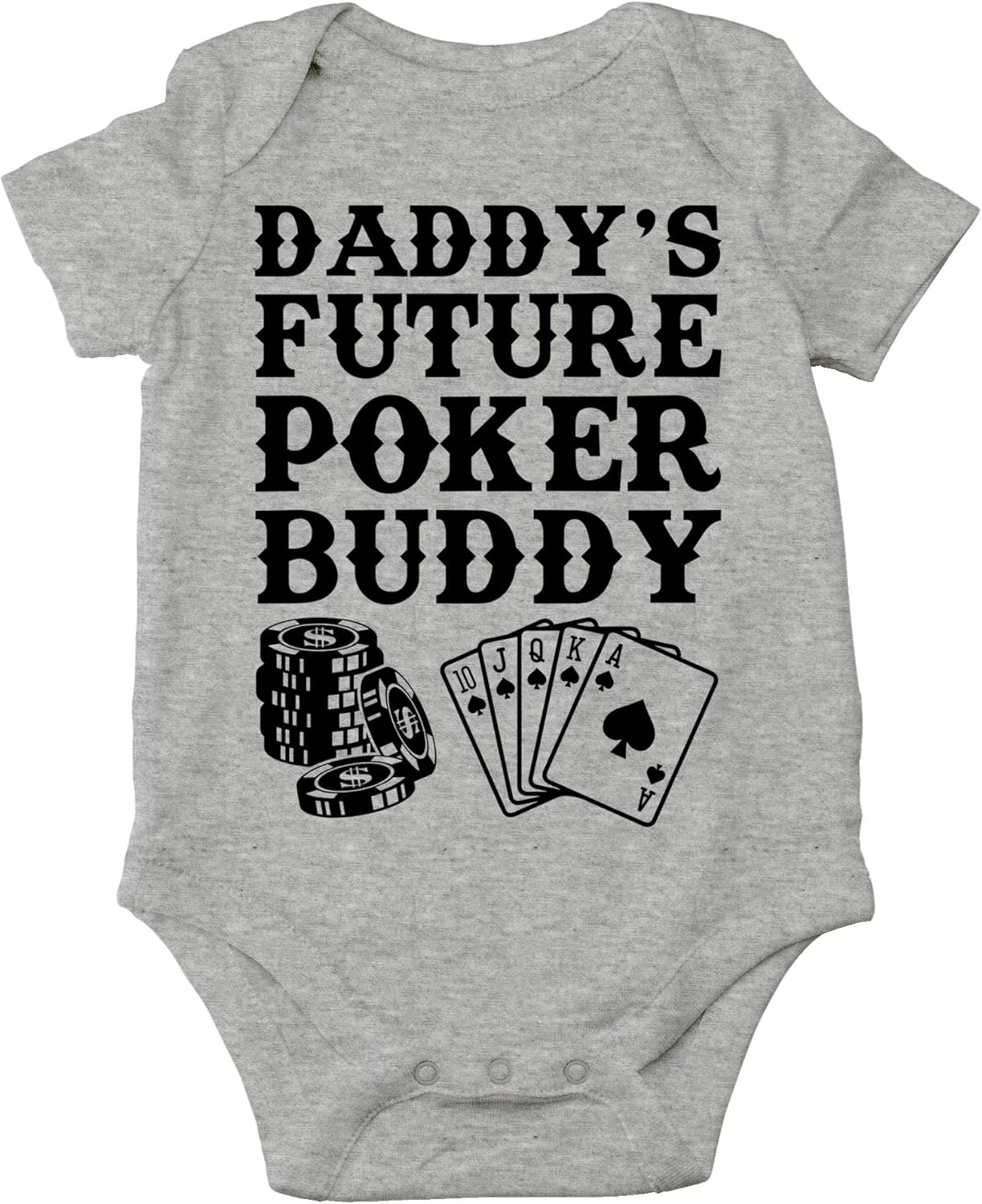 CBTwear Daddy's Future Poker Buddy - Baby Clothes - Funny Newborn Bodysuit Outfits for Boys and Girls