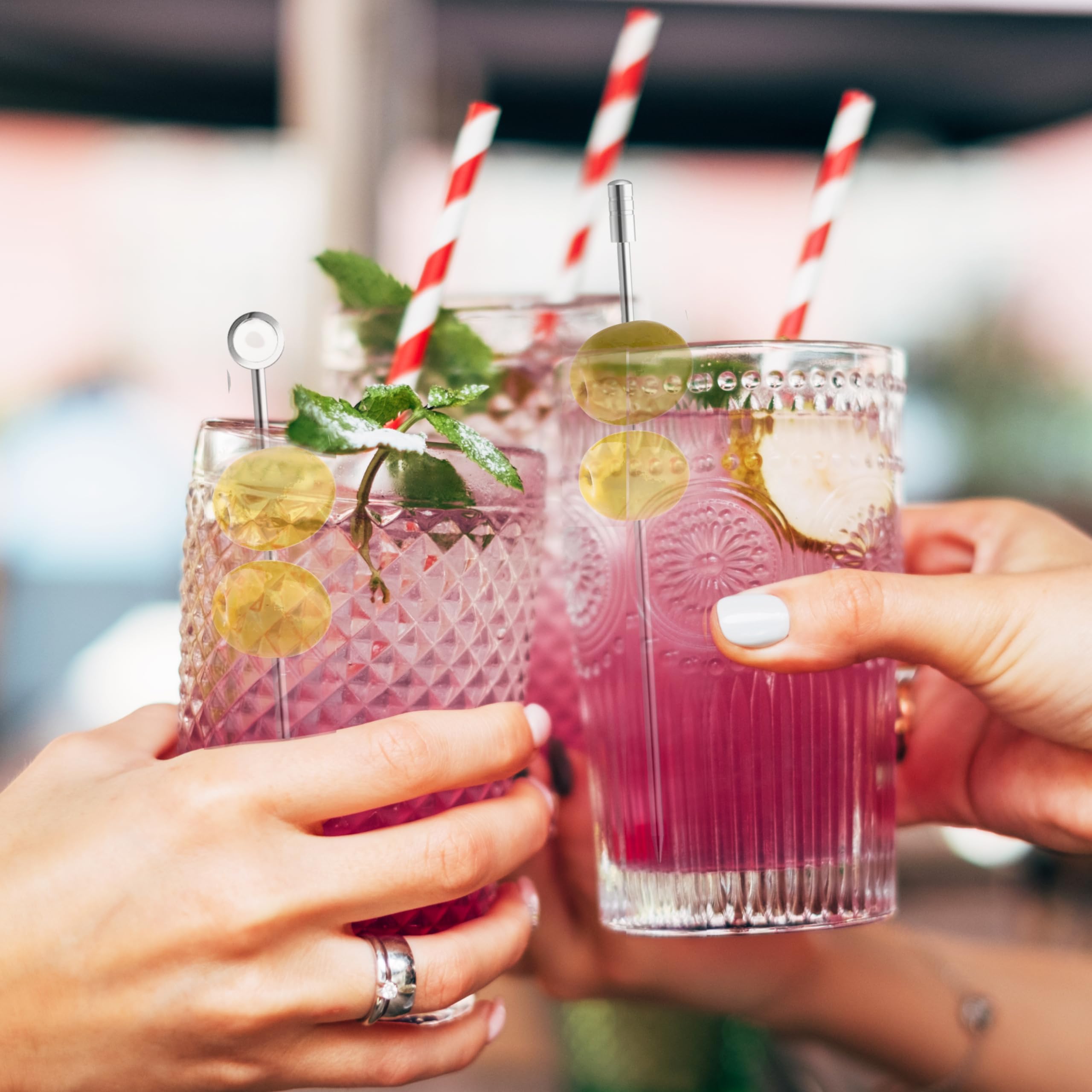 Oggi Plektren, Metall, Cocktail-Sticks
