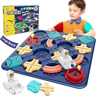 Board Puzzle Game Logical Road Builder, Educational Smart Brain STEM Learning Toy, Preschool Travel Toy Board car Games for Kids Ages 4-8 Educational Toys Logic Games