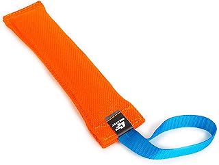 K9 Dog Bite Tug Toy - Made of Durable & Tear-Resistant French Linen - Perfect for Tug of War, Fetch & Puppy Training - Ideal for Medium to Large Dogs - Tough Pull Toy with Strong Handle & Stitching