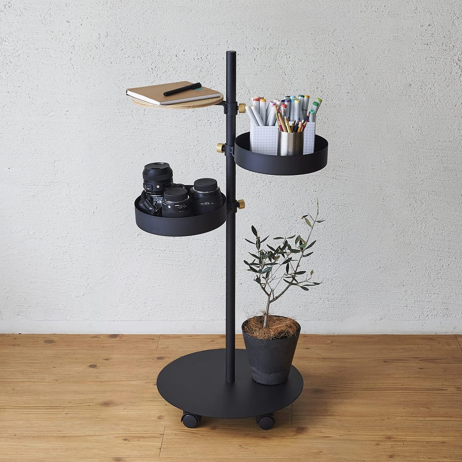 Amazon｜Black ドローアライン トレイ ブラック 縦専用パーツ 幅23