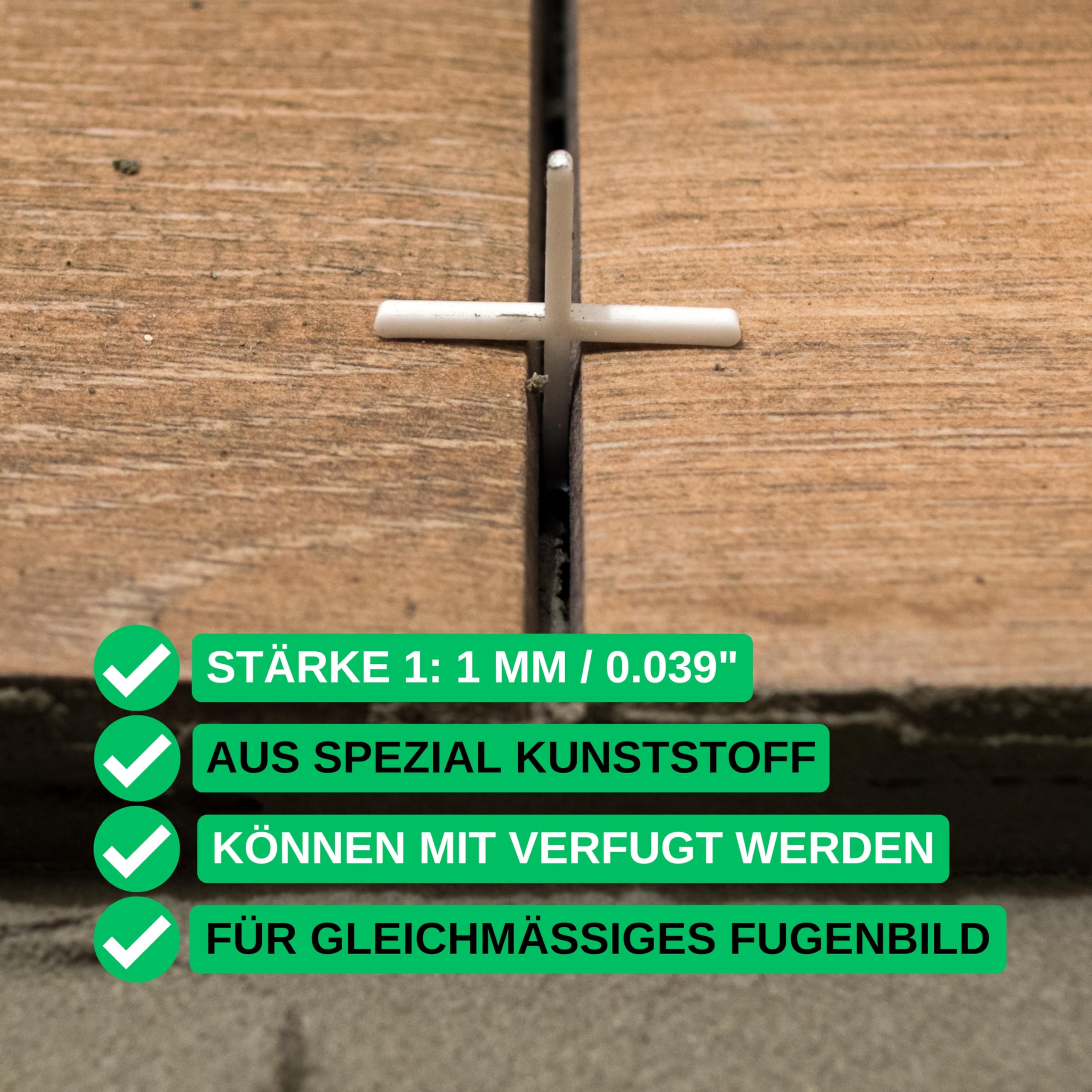 Abstandshalter Terrassenplatten Fliesenkreuze 10mm - 200 Stück Abstandshalter Für Terrassen & Wandfliesen Abstandhalter 10mm