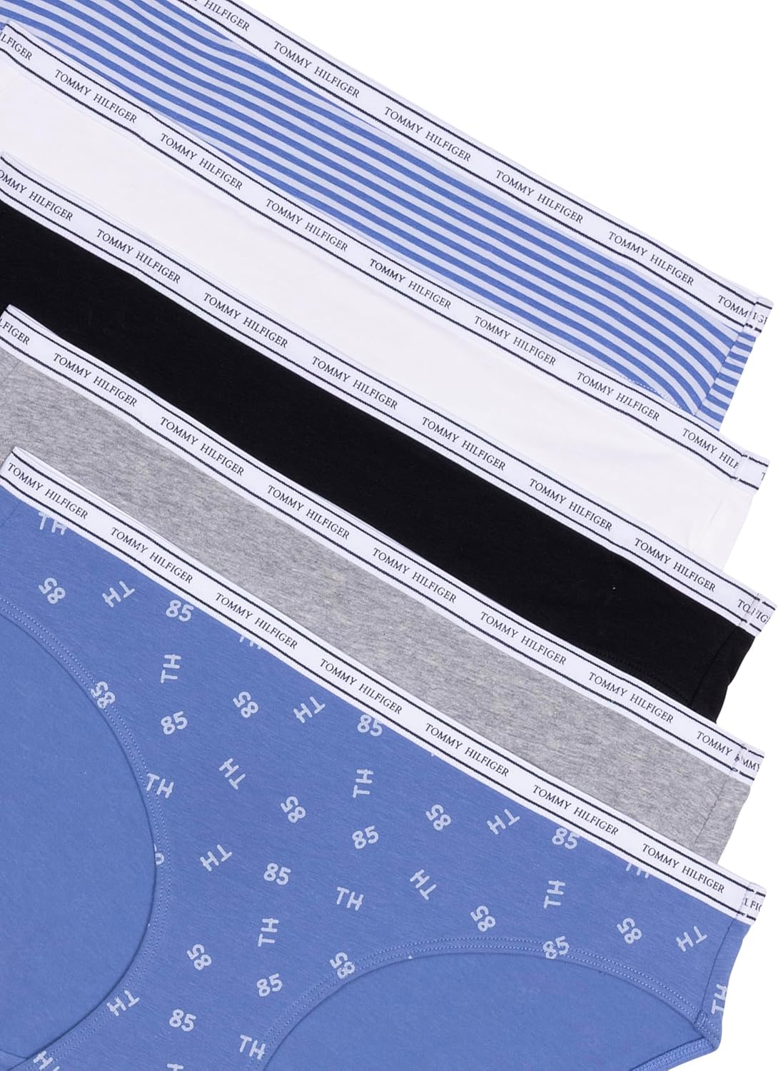 Tommy Hilfiger womens Classic Cotton Bikini Underwear With Logo Waistband 5-pack - Image 6