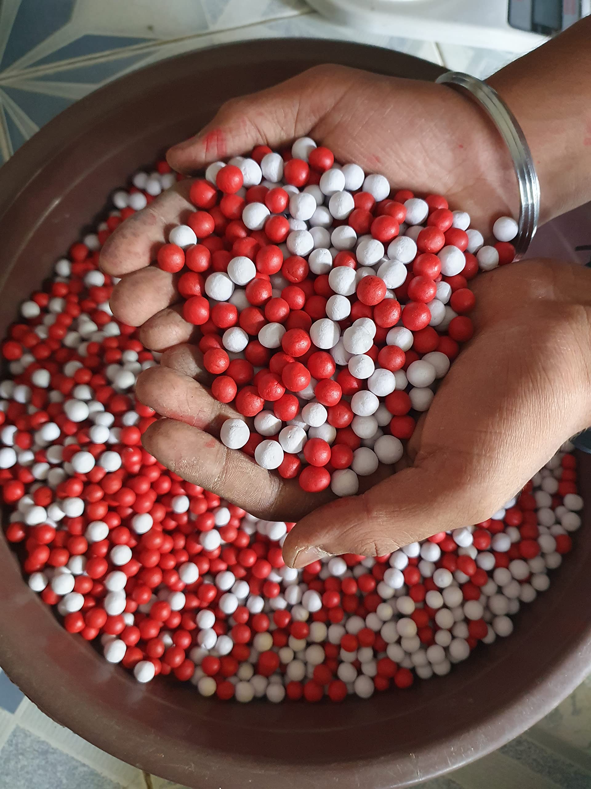Clay Balls [ Slingshot Hard Balls ] Pack of 500 Qty 8-9 mm Size Red + White Color Mix (B0BZW9K92V) Amazon Price History, Amazon Price Tracker