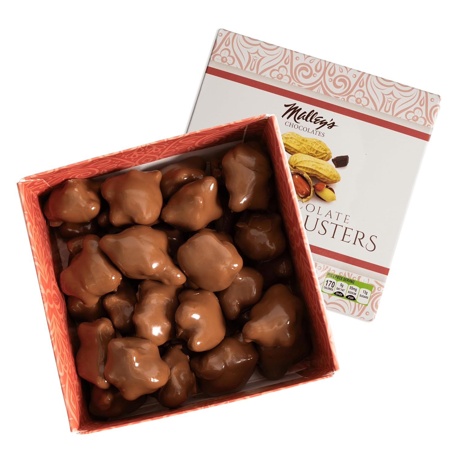 Malley's Chocolate Covered Peanuts Peanut Clusters in Real Milk Chocolate