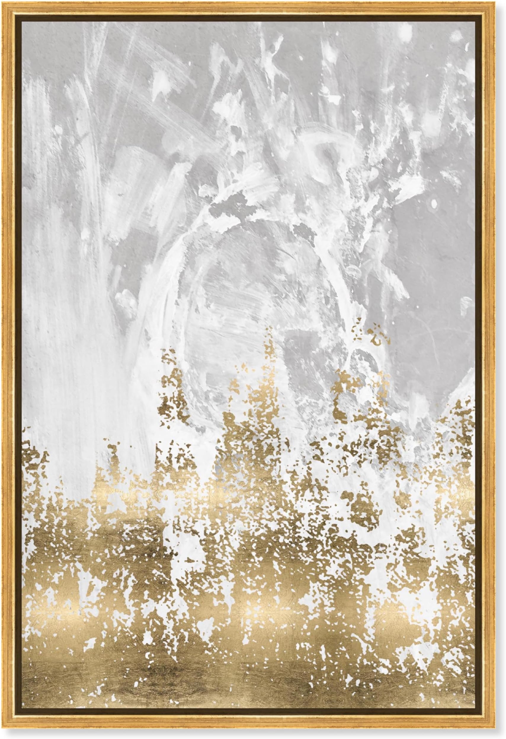 Abstract Framed Wall Art Canvas Prints 'Our Moment' Paint