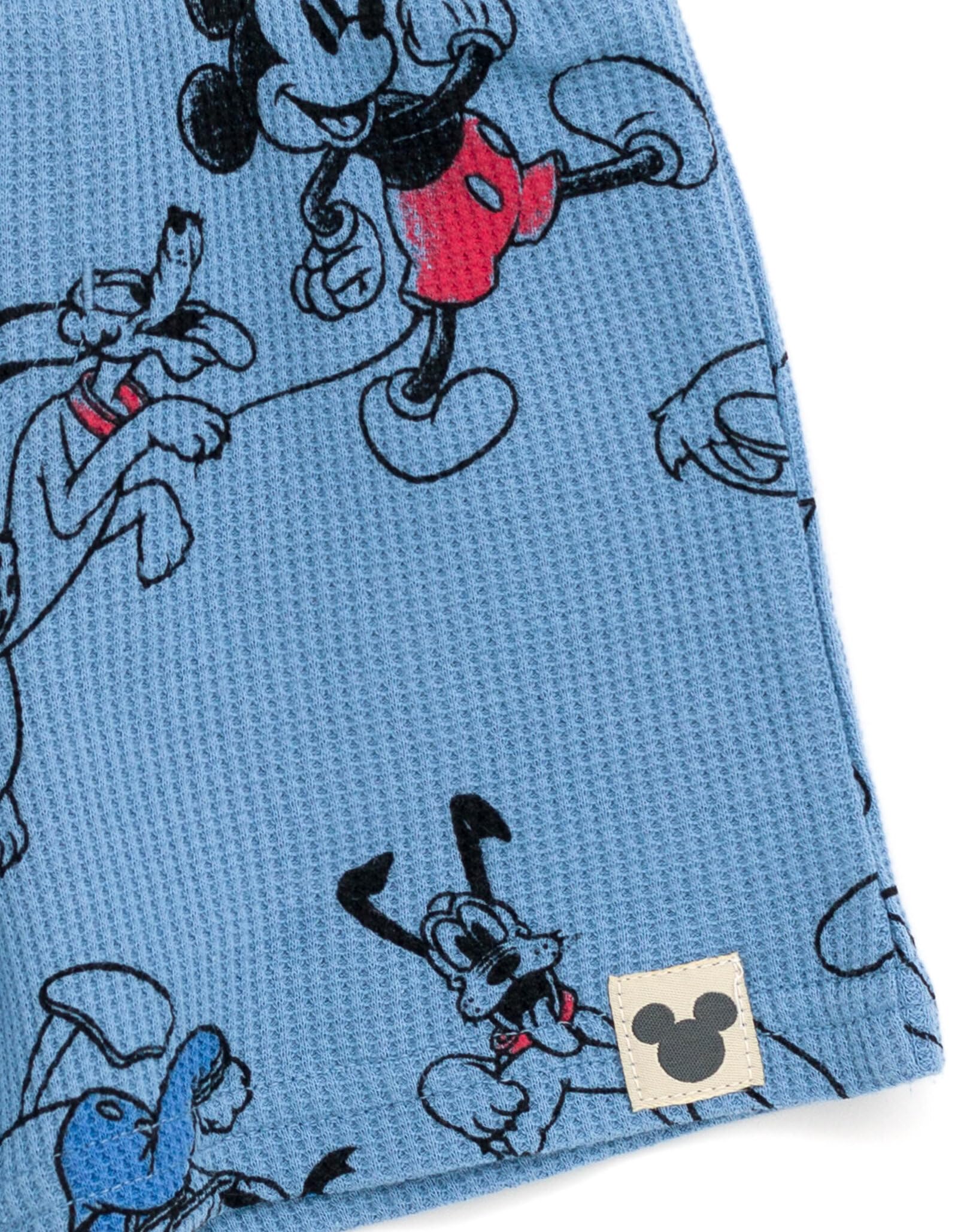Disney Koszulka i szorty z dzianiny waflowej zestaw strojów od noworodka do małego dziecka rozmiary (0-3 miesięcy - 5)
