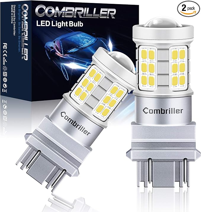 3157 3156 LED Reverse Backup Light Bulbs 6000K White Super Bright For