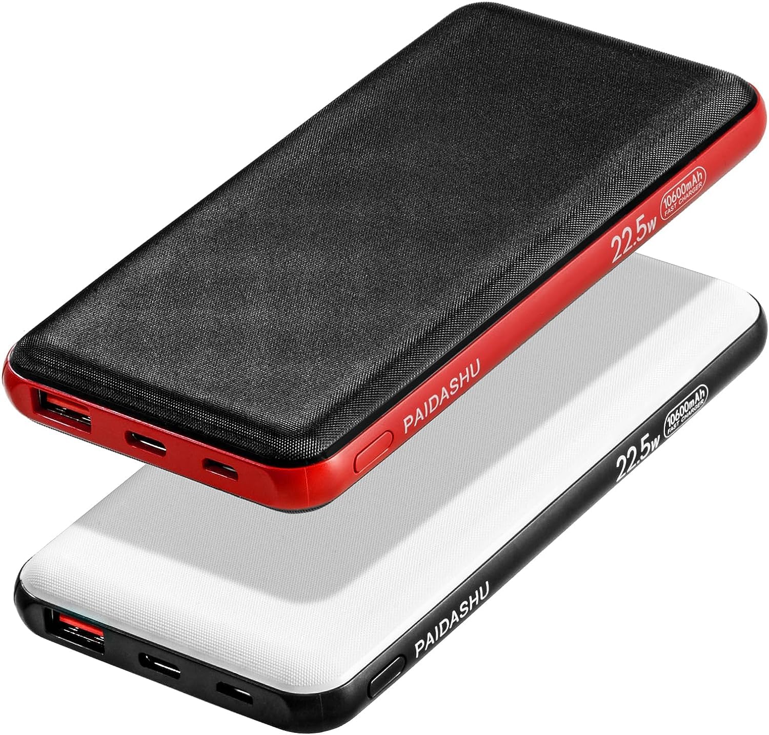 Power Bank 2 Stück 10600mAh 22,5W 881 Externer Handyakku PD20W Fast Charging Schnell Aufladende USB C Powerbank für Smartphones