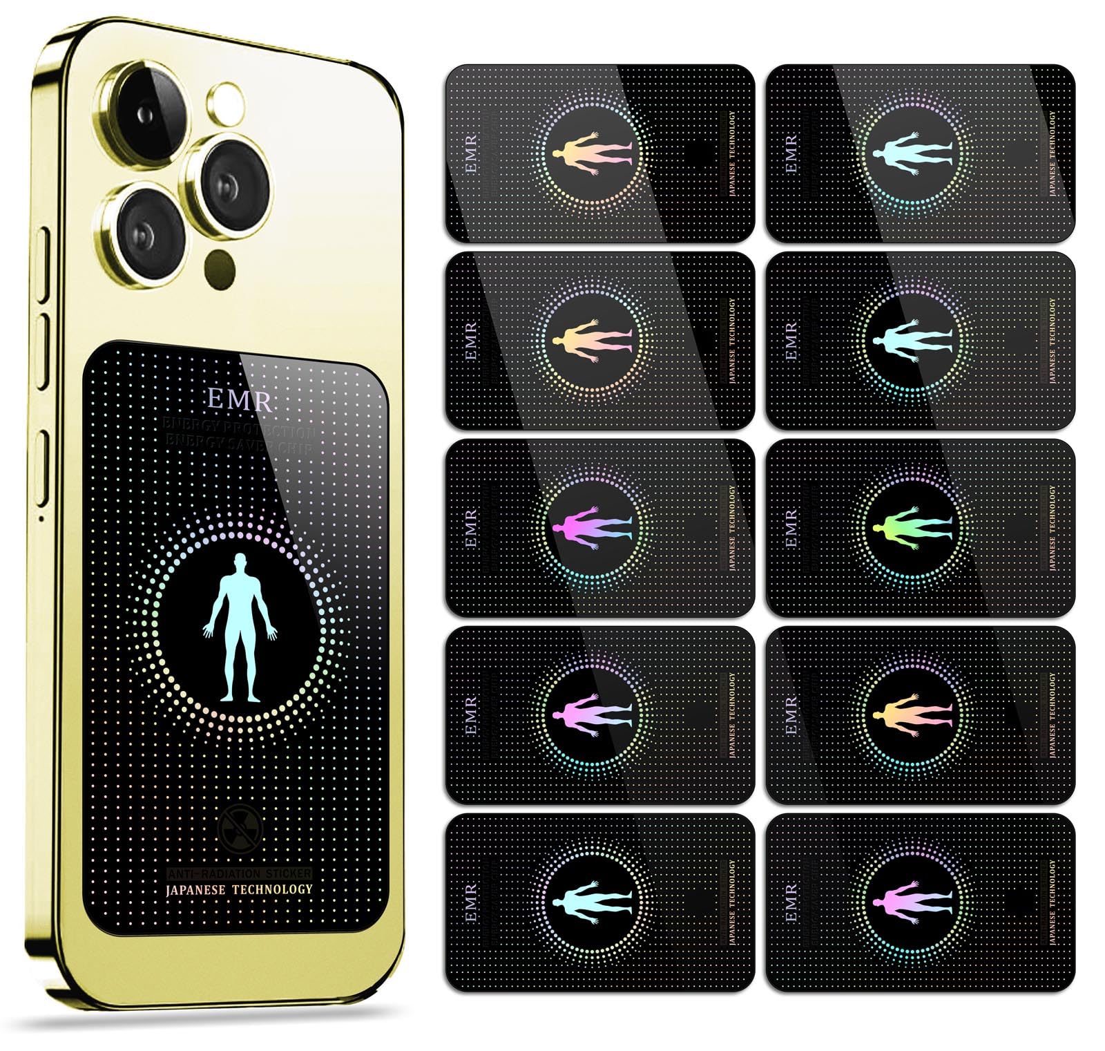 Protection Stickers,Compatible with iPhone/All Smart Phones/Tablets/Laptops/All Electronic Devices, Suitable for Anyone - (10 Pack)