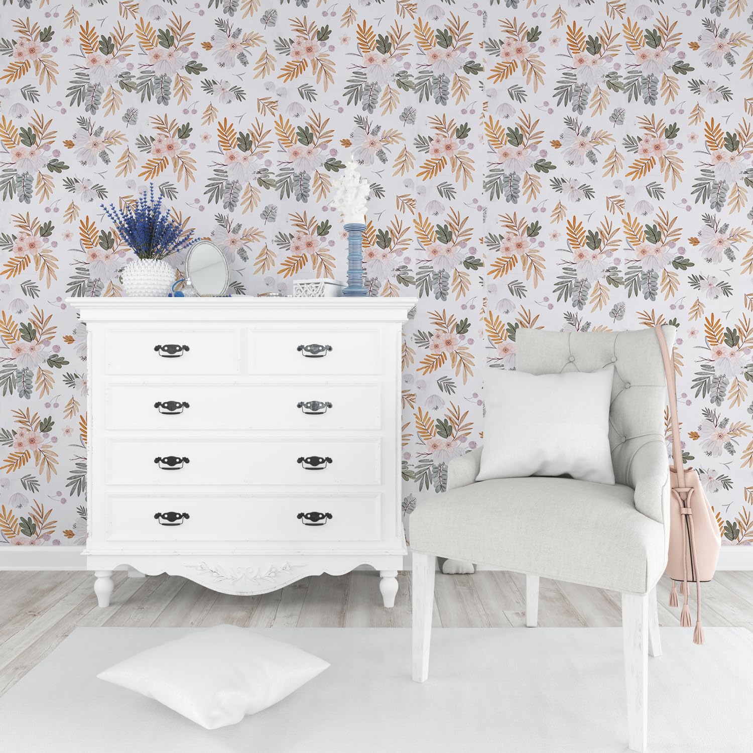 Wollzo White Decorative Wallpaper (45 X 1000 cm) (B0D73P1VXM) Amazon Price History, Amazon Price Tracker