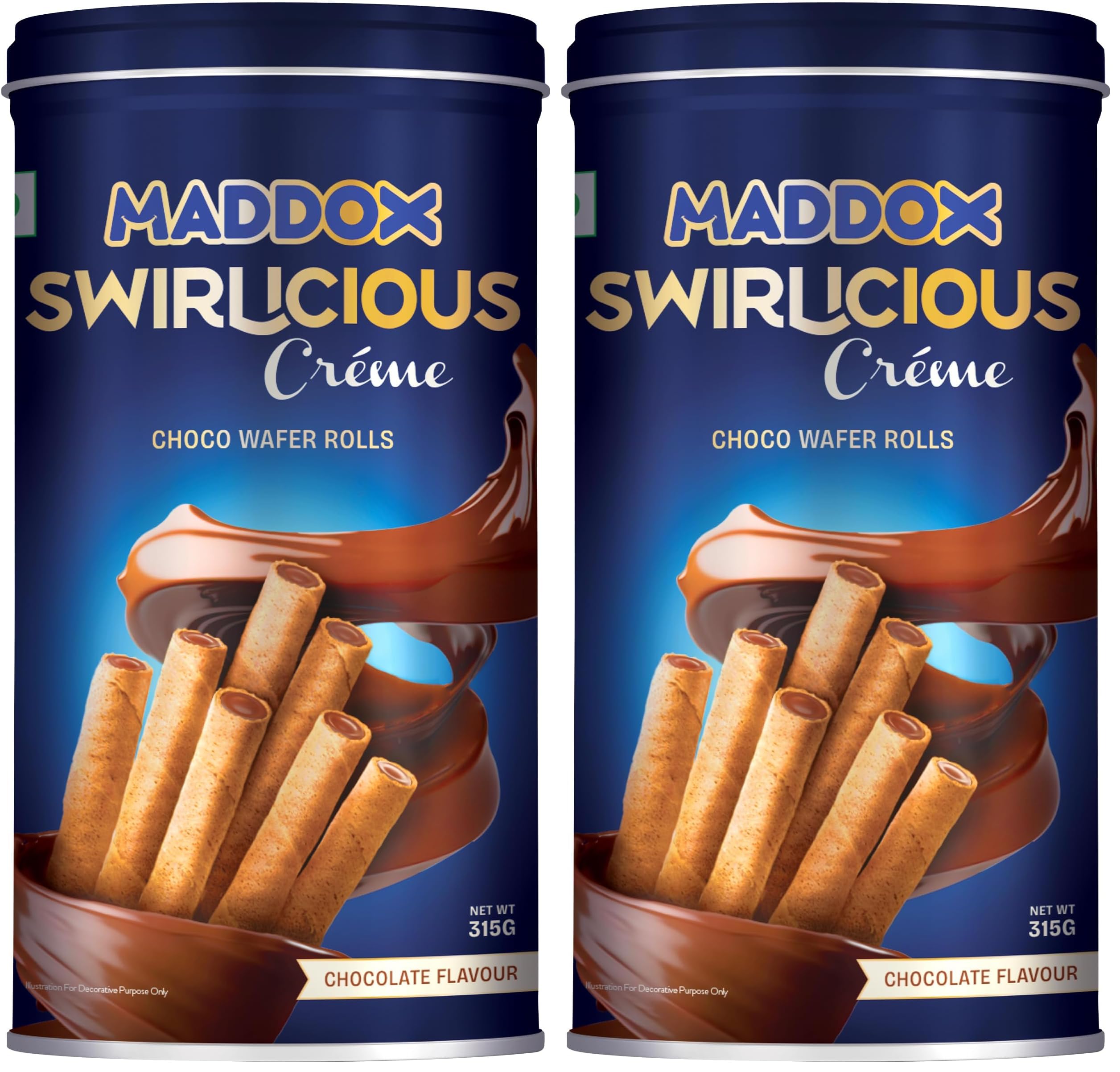 Maddox Swirlicious Chocolate Wafer Rolls 315gm (10.5g x 30 Wafer Rolls) (Pack of 2)-image-11