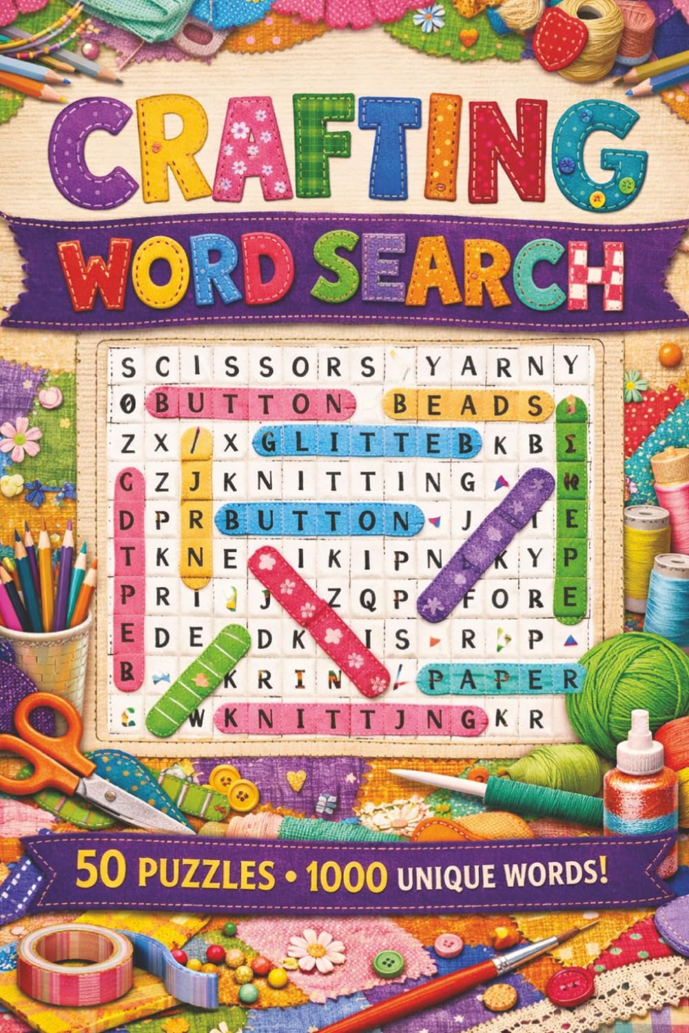 Crafting Word Search: Cut, Glue, Solve! A Crafter’s Puzzle Adventure