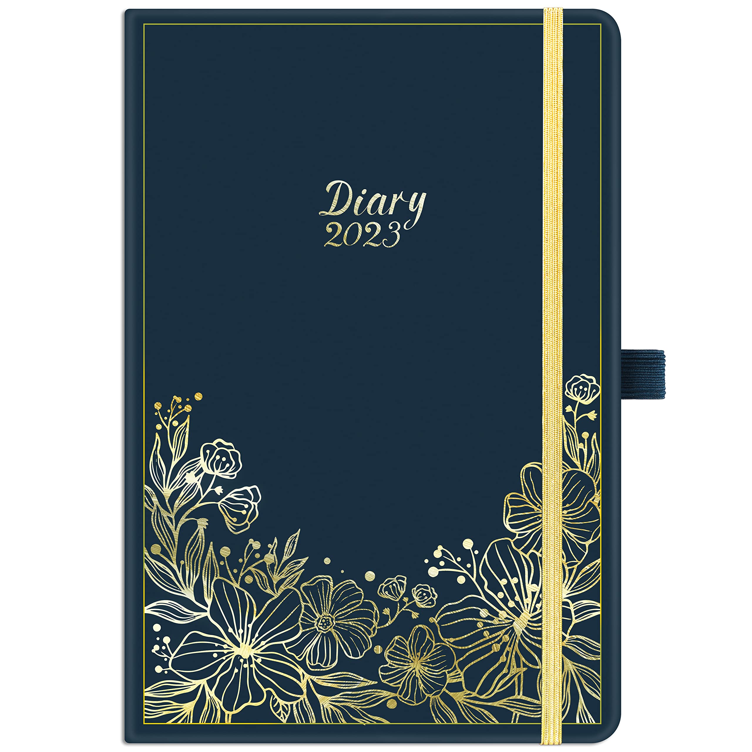 Diary 2023 - A5 Week to View 2023 Diary from Jan. 2023 - Dec 2023, Pen Loop and Back Pocket, 21.5 x 15.5 x 1.5 cm
