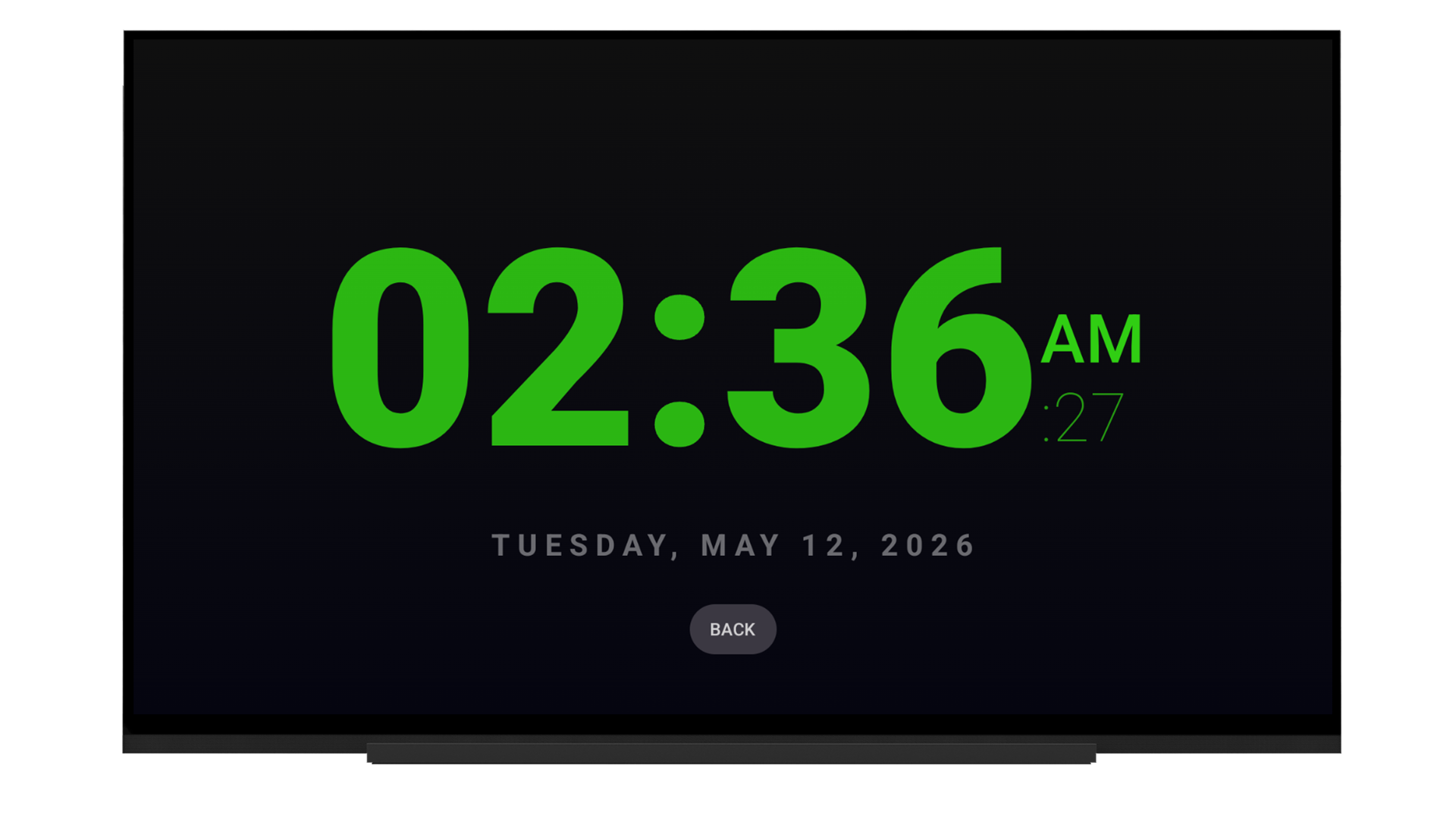Smart Digital Clock – Full Screen Time & Date Display - App on Amazon ...