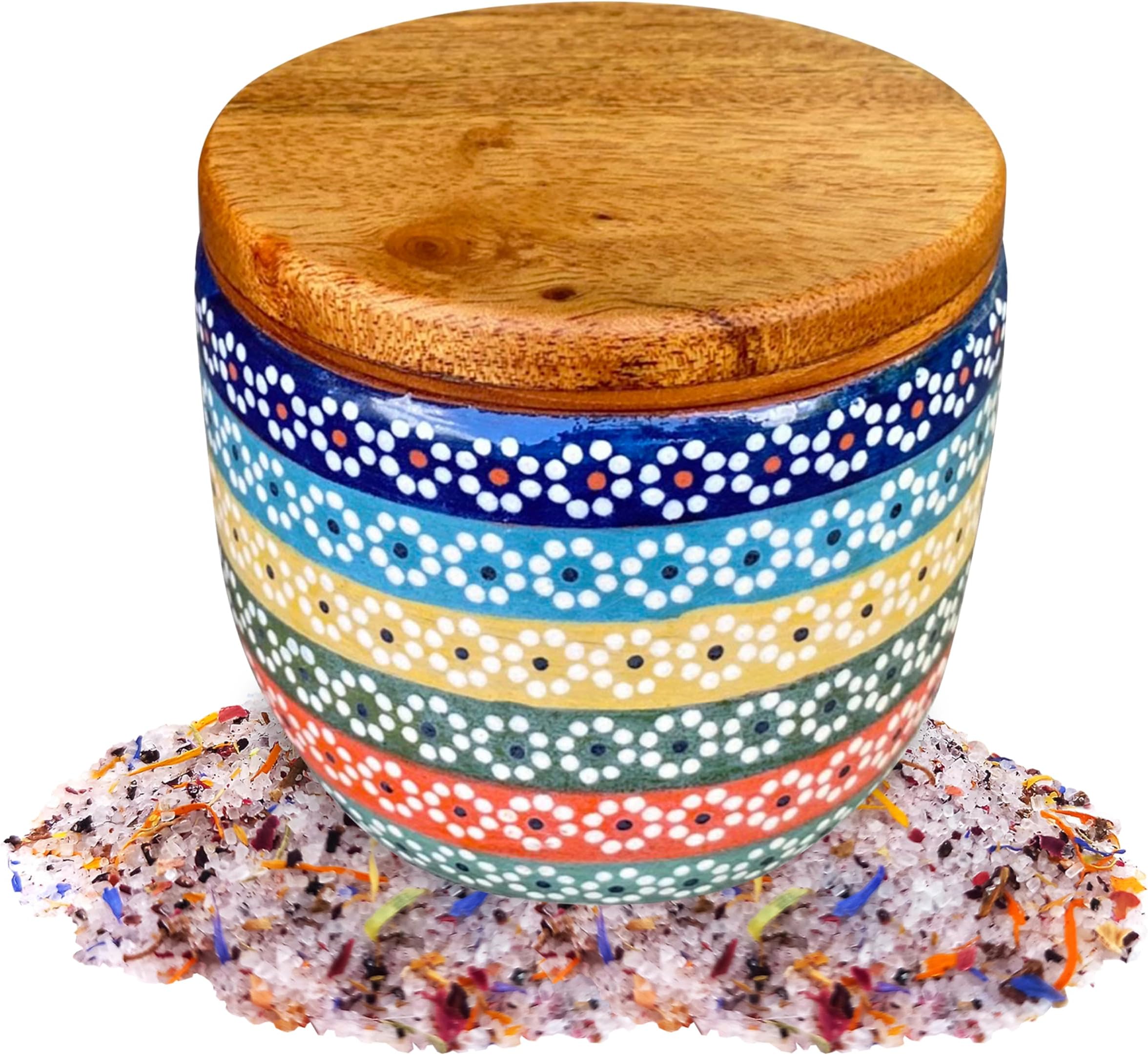 SAL MARINA | Organic Flower Petal Sea Salt 11oz | Kosher Salt - Natural Vegan Gluten Free - Organic Table Salt Seasoning Food
