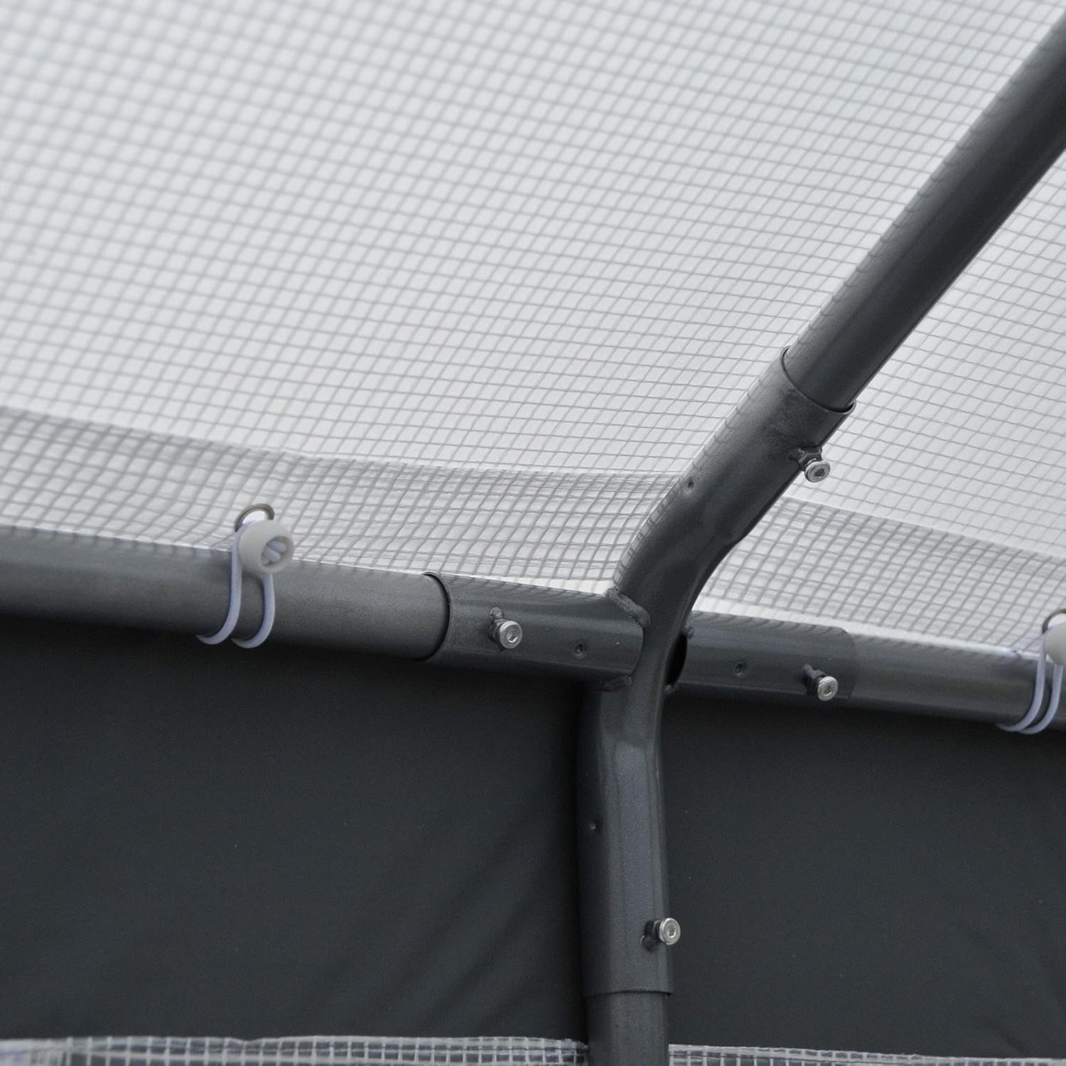 Heavy Duty Walk-In Greenhouse with Roll-Up Windows and Doors
