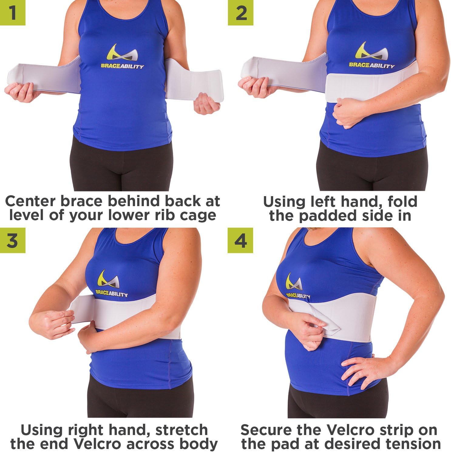 Koop BraceAbility Rib Injury Binder Belt Women's Rib Cage Protector