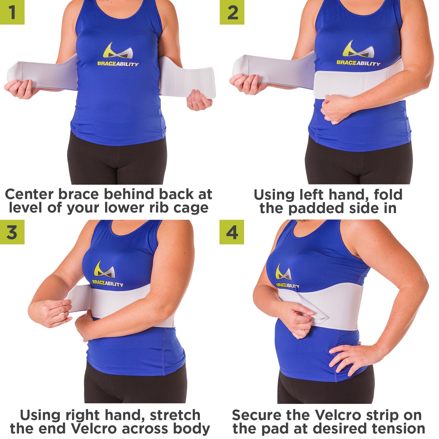 Buy BraceAbility Rib Injury Binder Belt Women's Rib Cage Protector Wrap for Sore or Bruised
