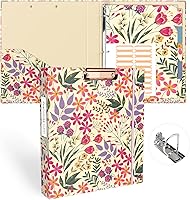 Vista 51 de Ospelelf Carpeta de 3 anillos de 1 pulgada, bonitas carpetas para documentos de tamaño carta (11 x 8.5 pulgadas) con 5 separadores de pestañas