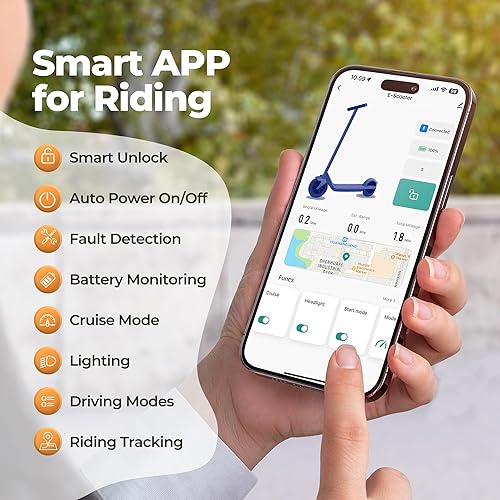 Miniatura 6 de MAXSHOT Scooter eléctrico para adultos, neumáticos de 8.51014 pulgadas, 1922 mph, motor de 350 W500 W, rango de 21-28 millas, plegable con doble