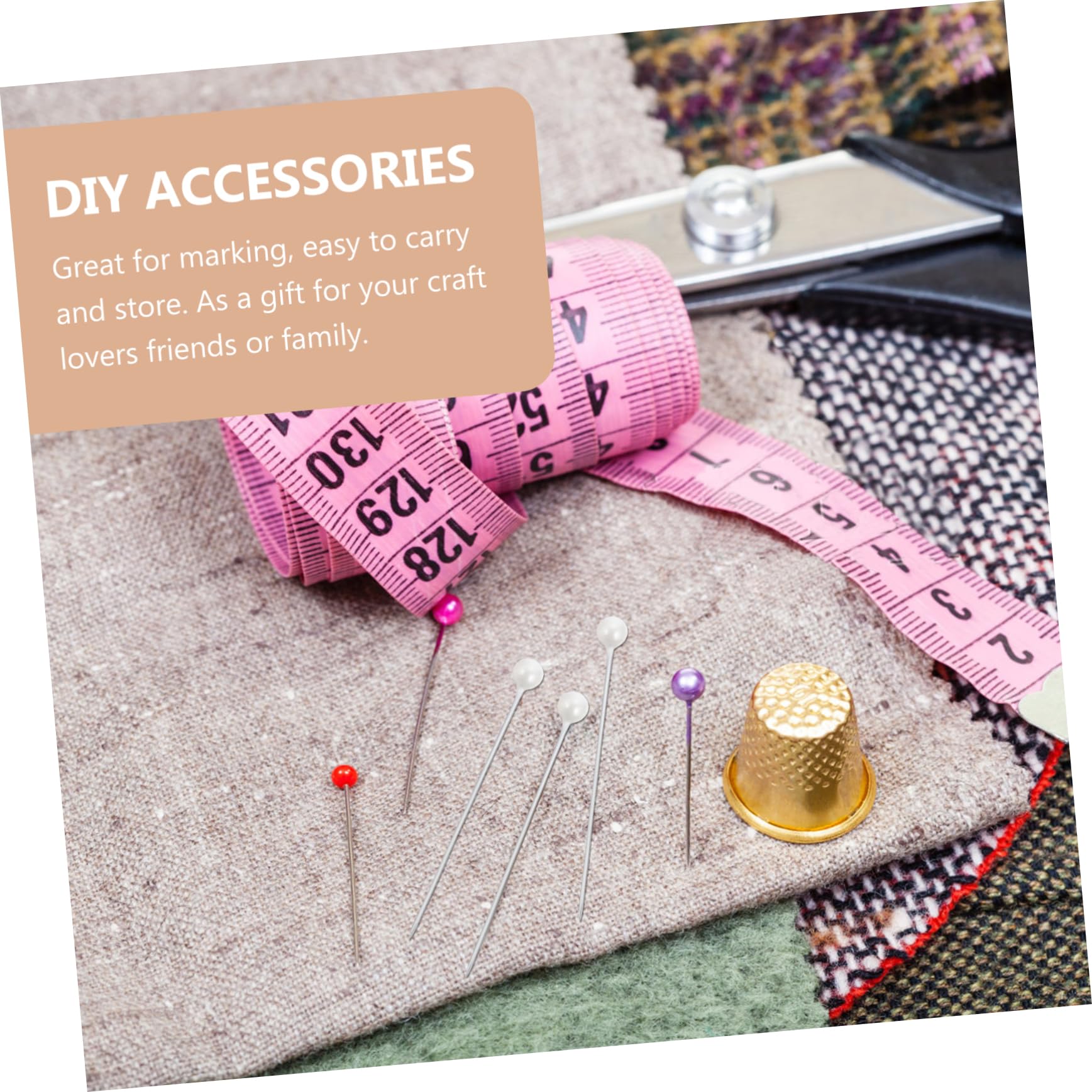 OSALADI 10 Pack Pearl Locating Pin Fabric Sewing Pin Jewelry for Sewing Quilting