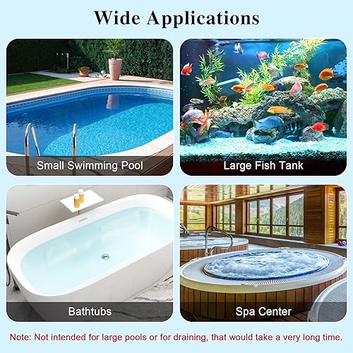 Miniatura 7 de Aspiradora de spa para bañera de hidromasaje, aspiradora manual de piscina, interruptor de control de válvula de bolsa de aire ajustable, manguera